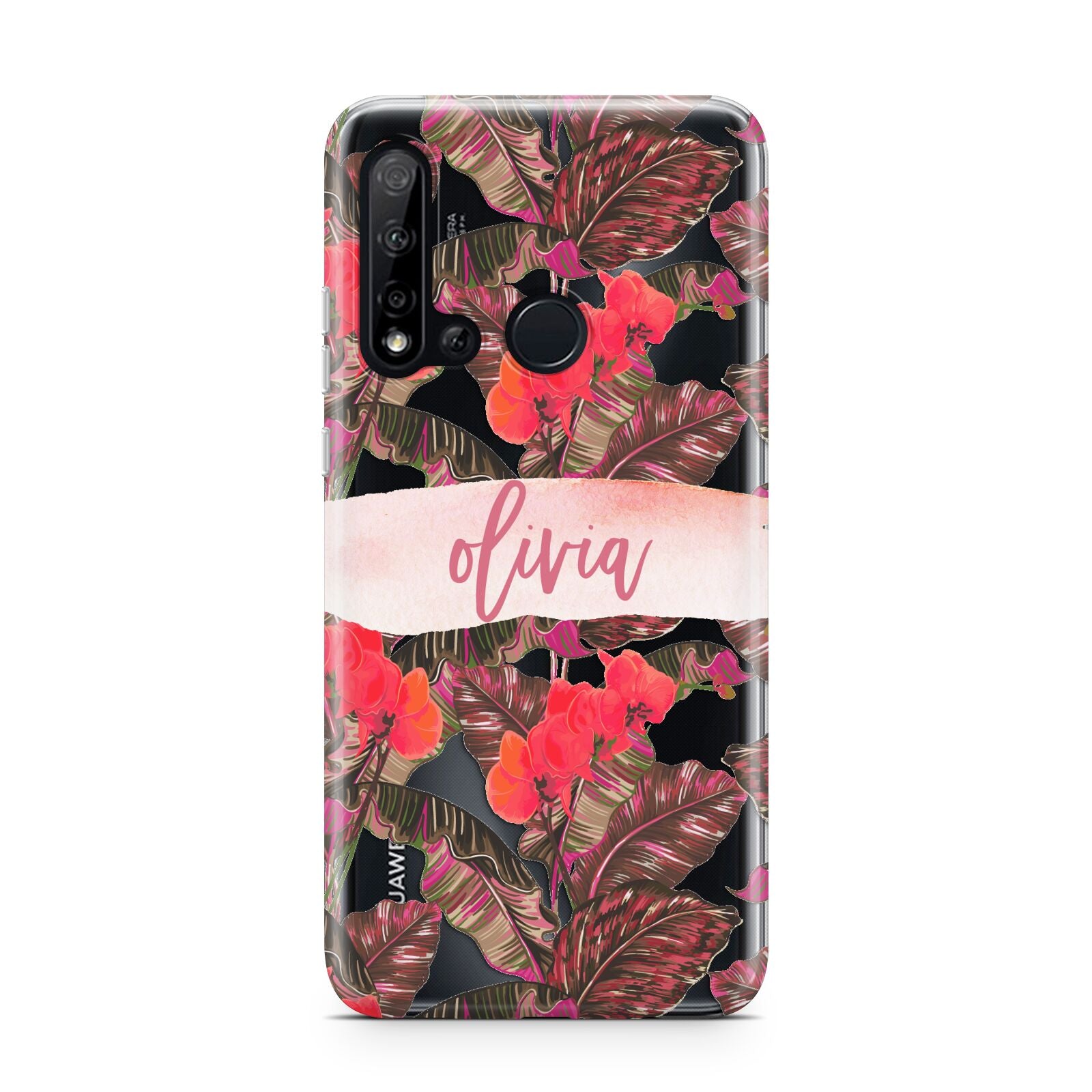 Personalised Tropical Orchid Floral Huawei P20 Lite 5G Phone Case