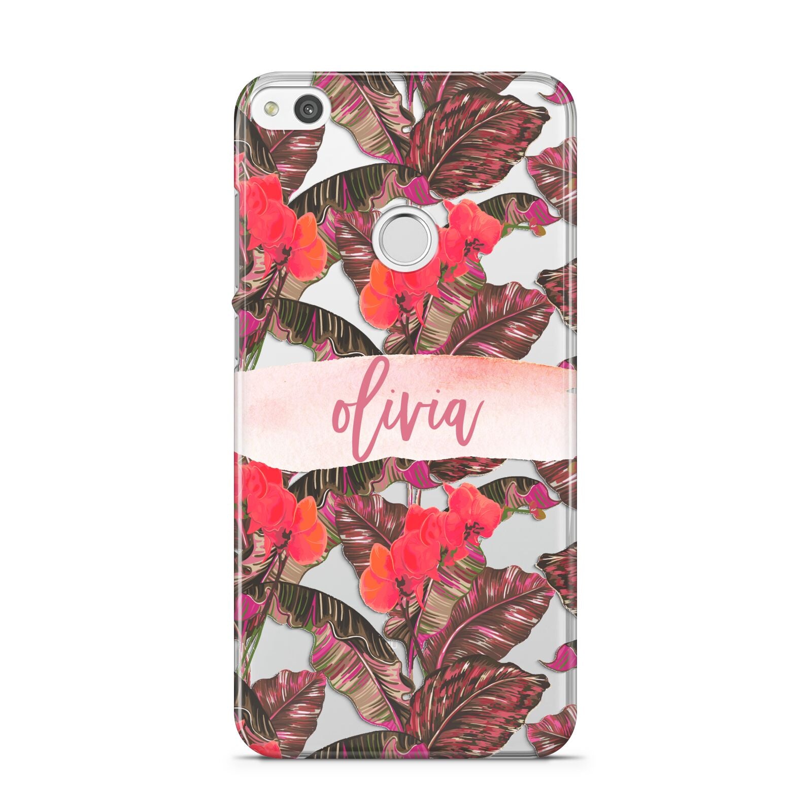 Personalised Tropical Orchid Floral Huawei P8 Lite Case