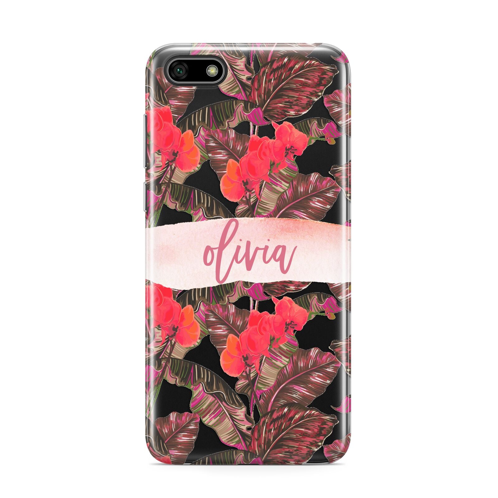 Personalised Tropical Orchid Floral Huawei Y5 Prime 2018 Phone Case