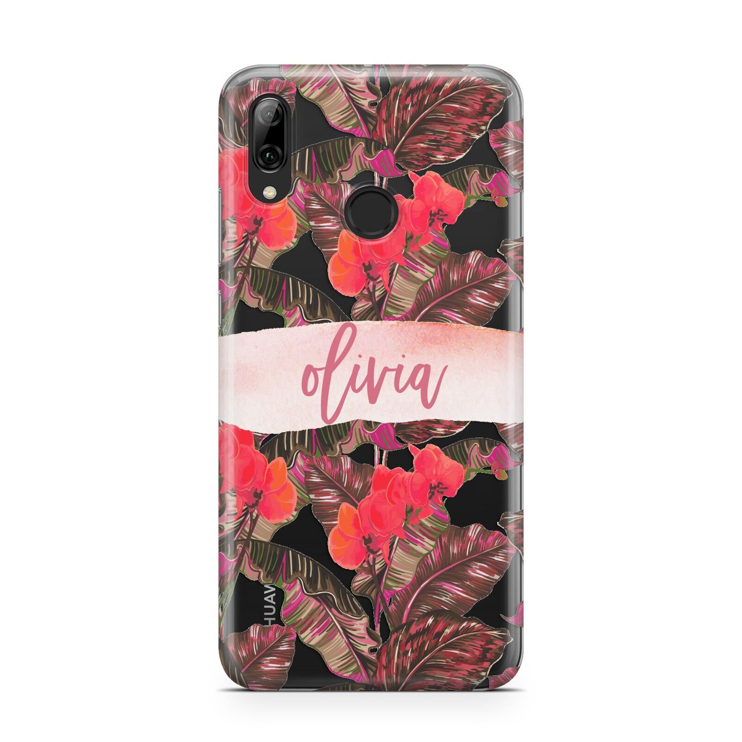 Personalised Tropical Orchid Floral Huawei Y7 2019