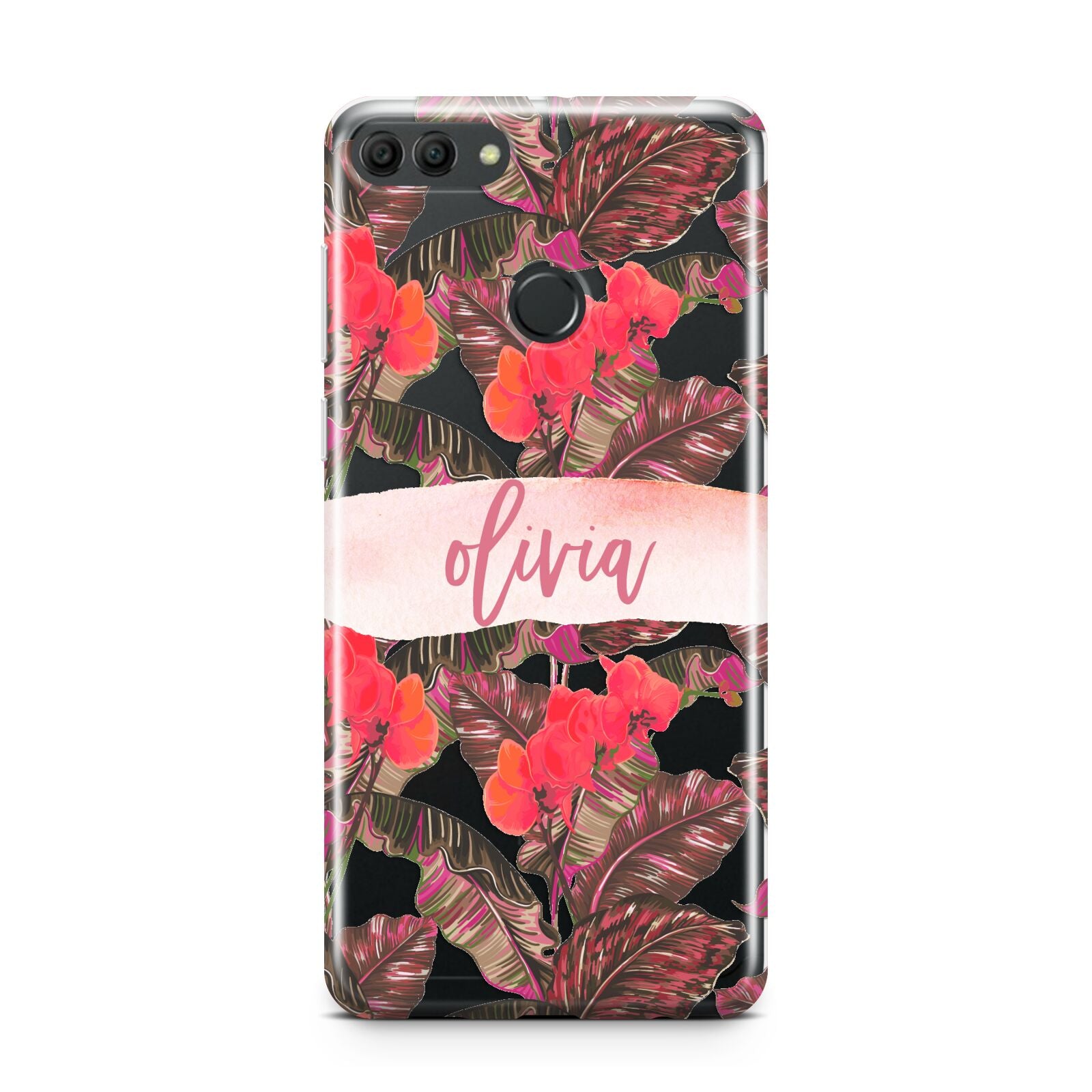 Personalised Tropical Orchid Floral Huawei Y9 2018