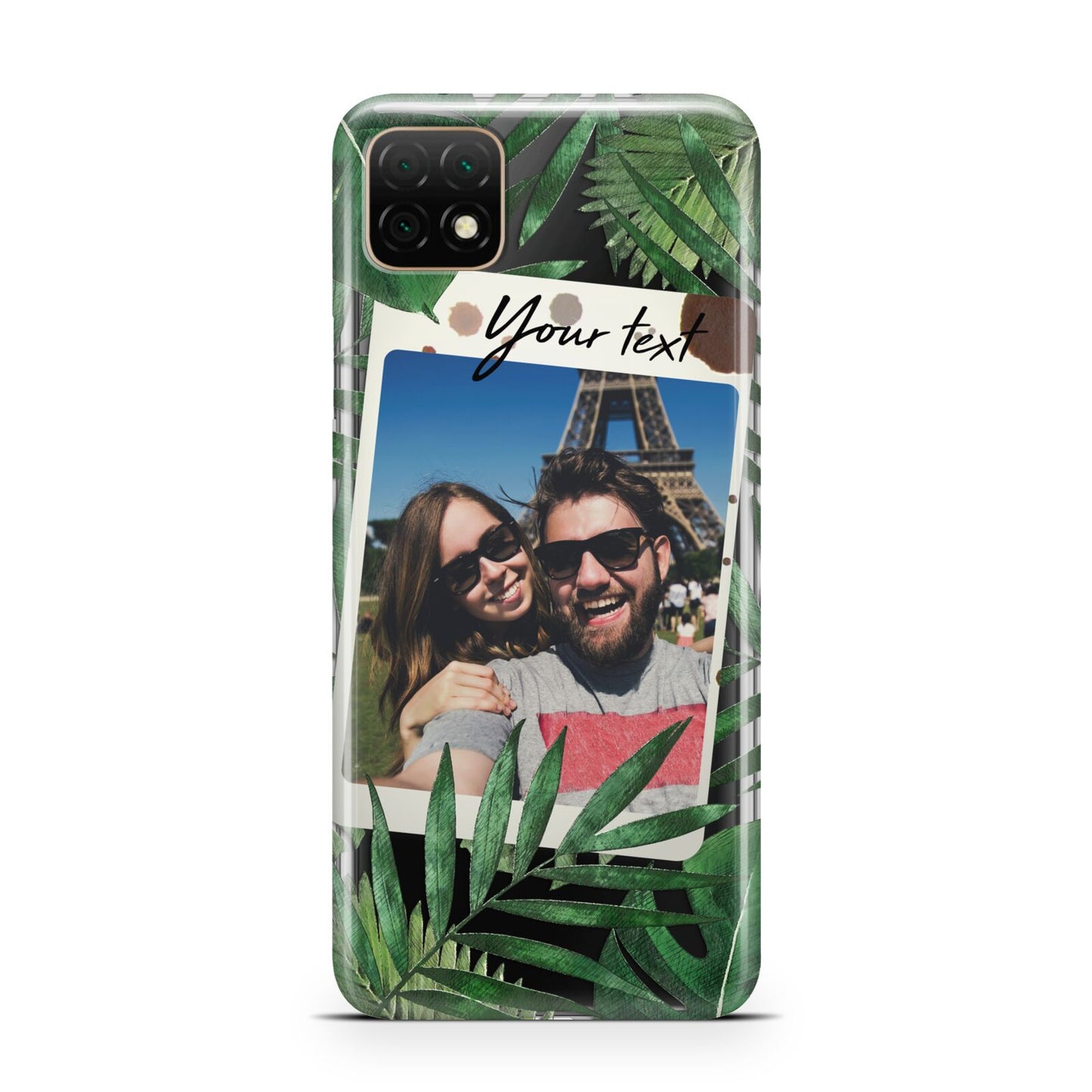 Personalised Tropical Photo Text Huawei Enjoy 20 Phone Case