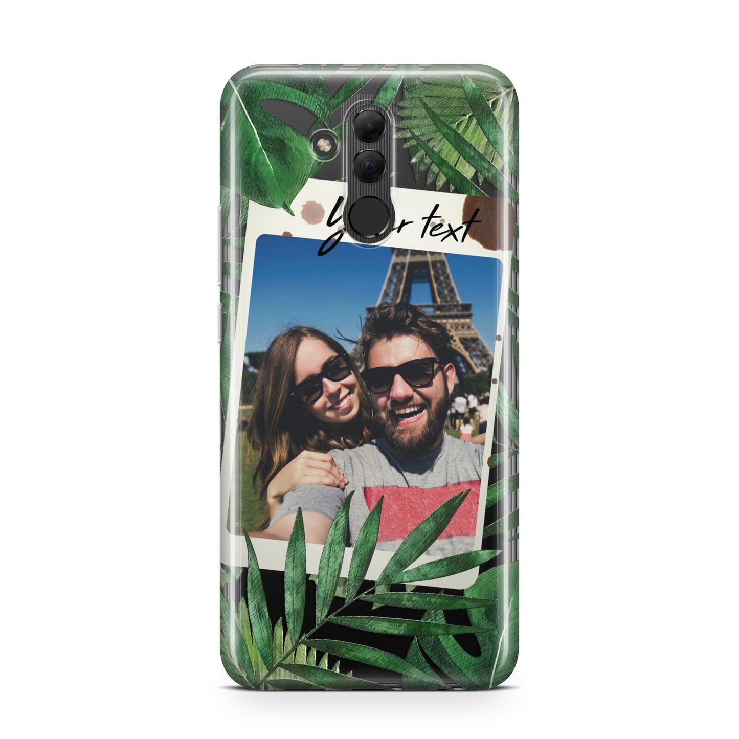 Personalised Tropical Photo Text Huawei Mate 20 Lite