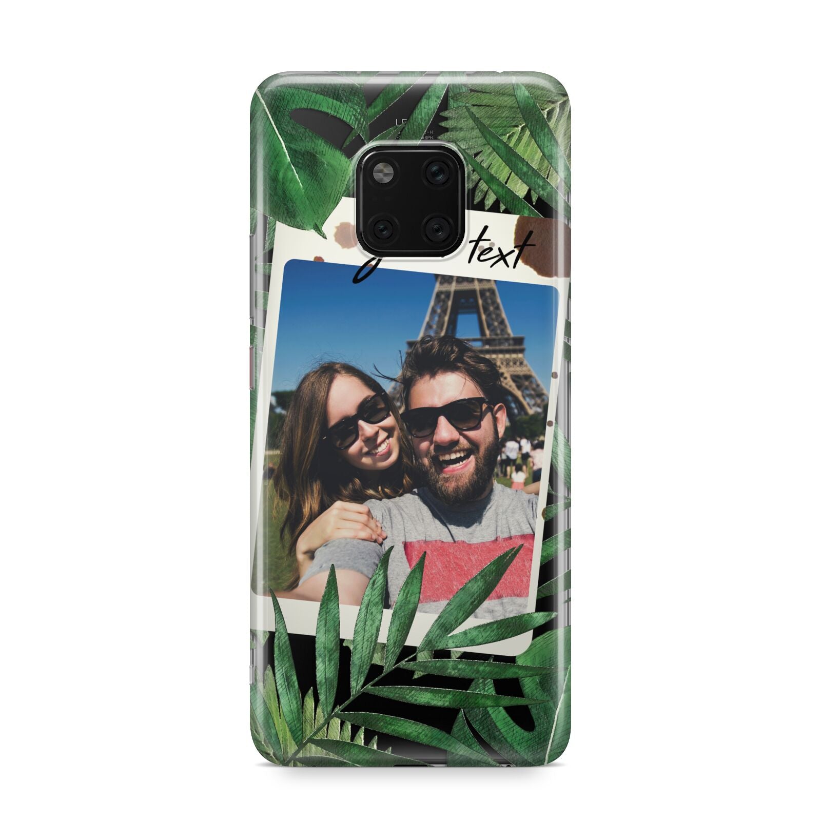 Personalised Tropical Photo Text Huawei Mate 20 Pro Phone Case