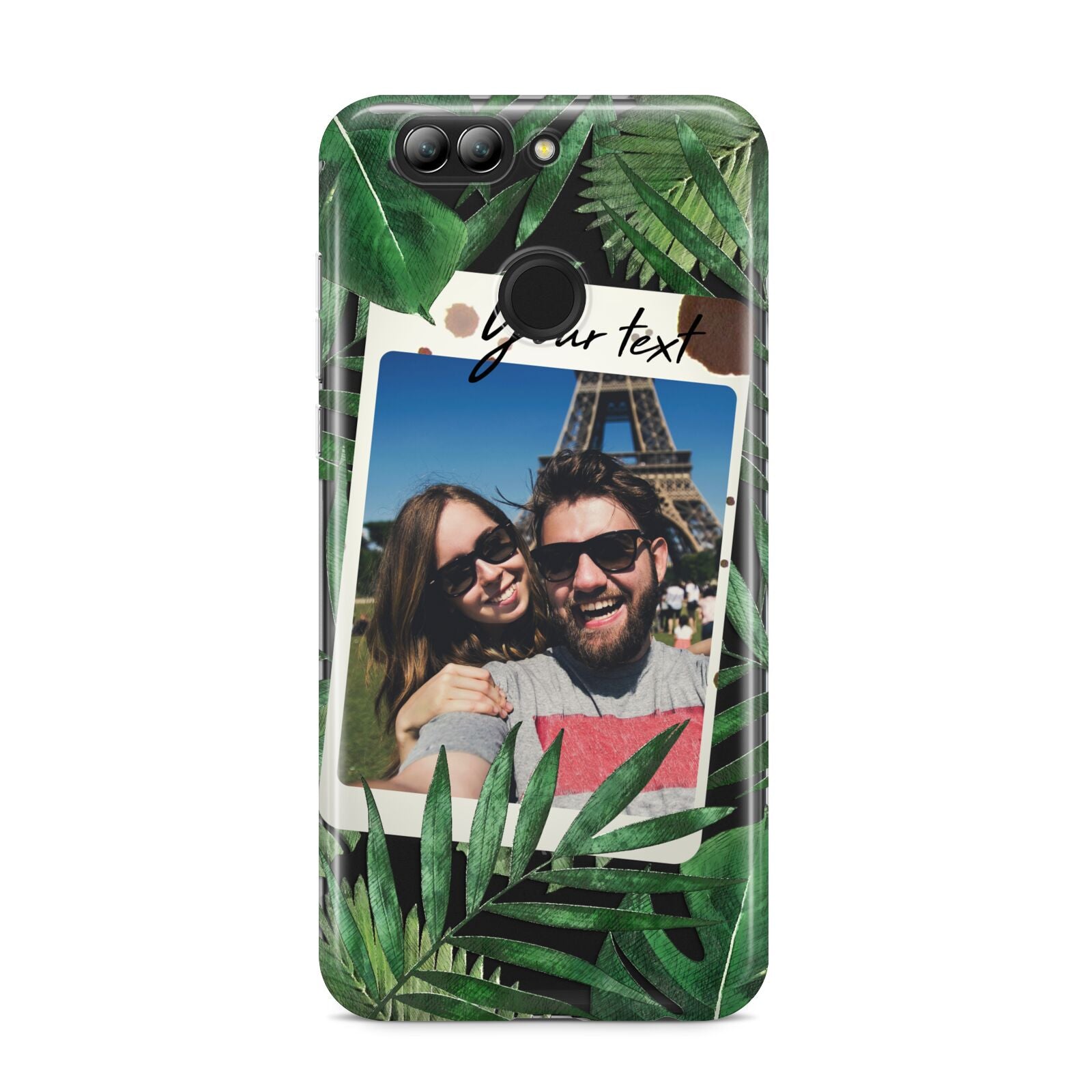 Personalised Tropical Photo Text Huawei Nova 2s Phone Case