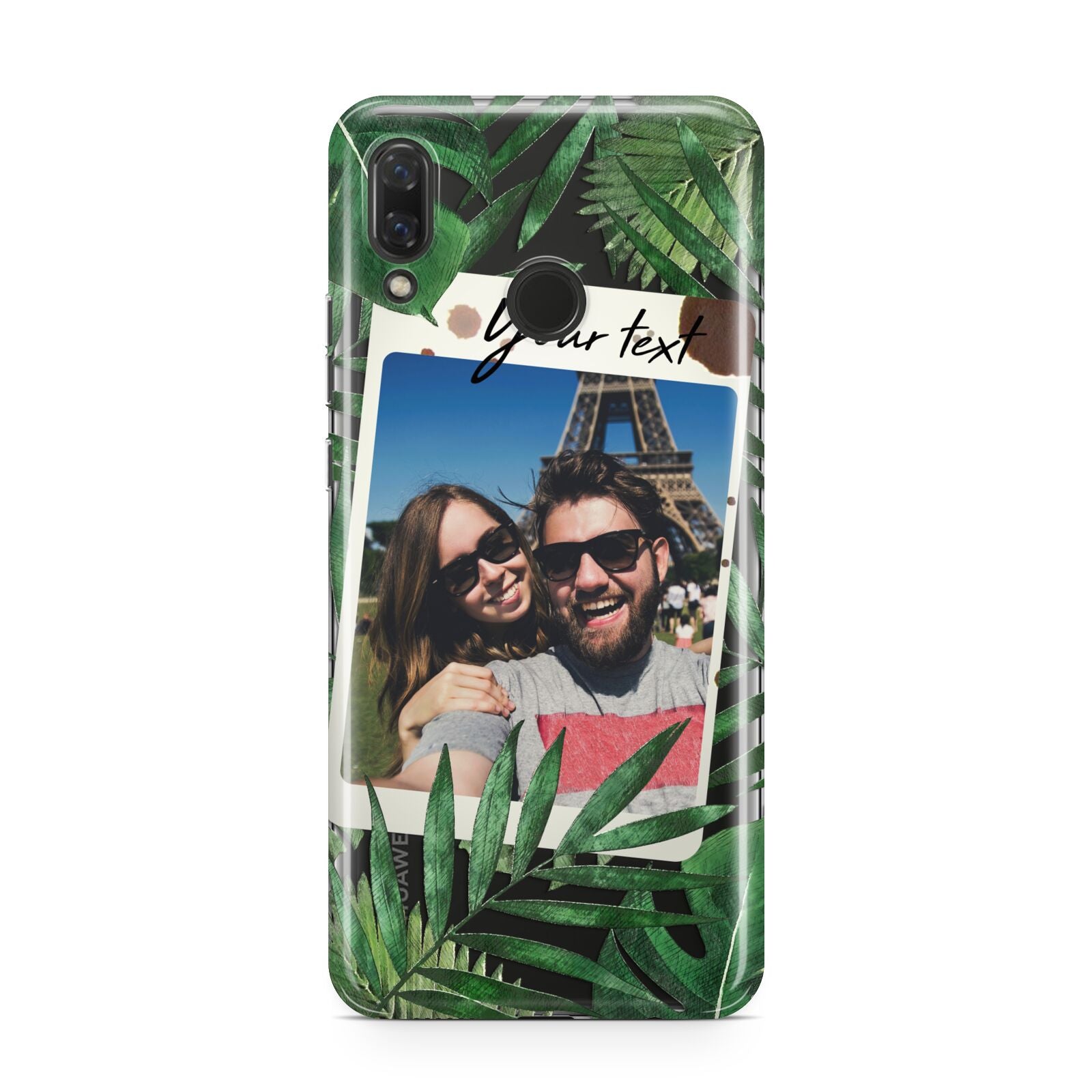 Personalised Tropical Photo Text Huawei Nova 3 Phone Case