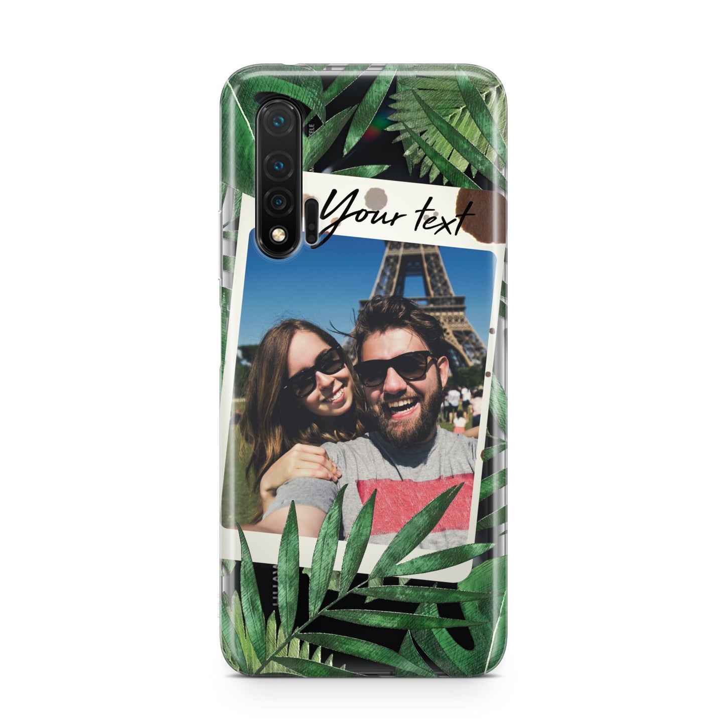 Personalised Tropical Photo Text Huawei Nova 6 Phone Case