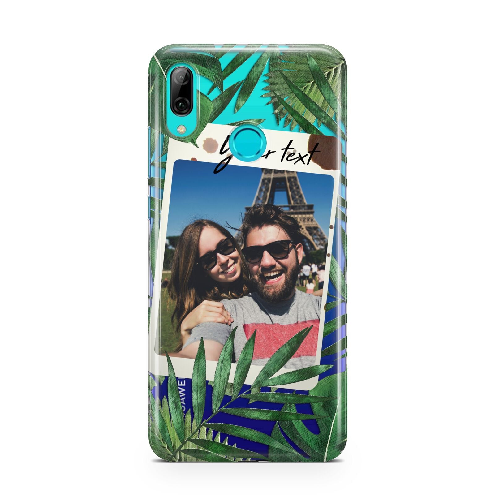 Personalised Tropical Photo Text Huawei P Smart 2019 Case