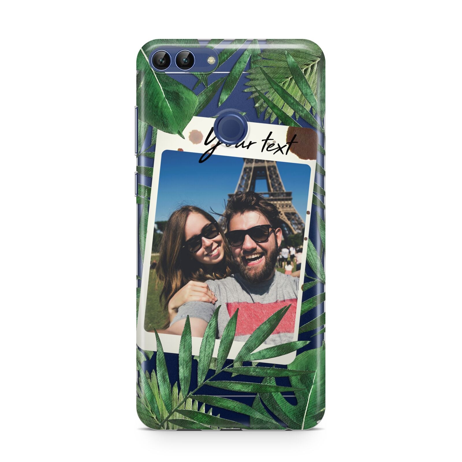 Personalised Tropical Photo Text Huawei P Smart Case