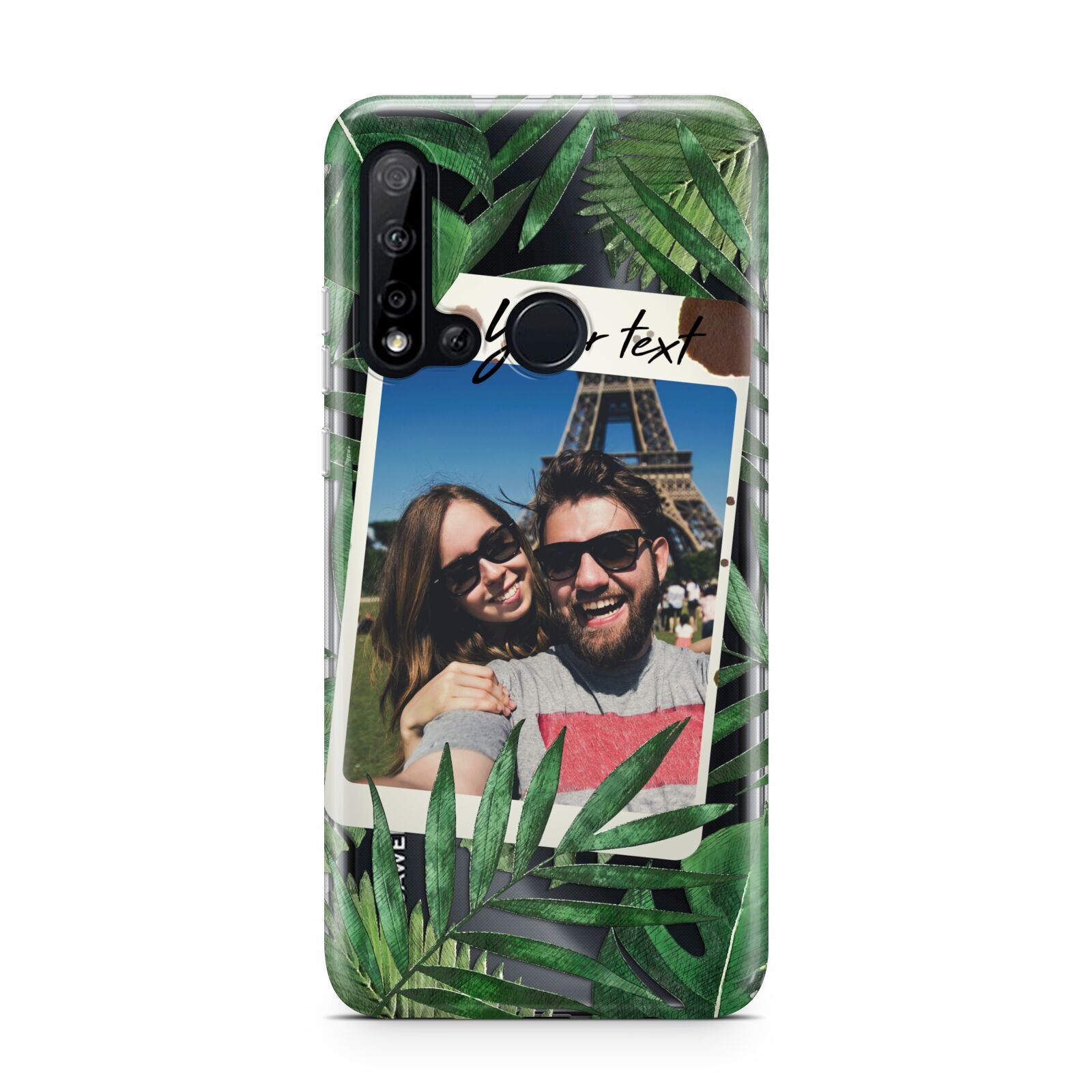 Personalised Tropical Photo Text Huawei P20 Lite 5G Phone Case