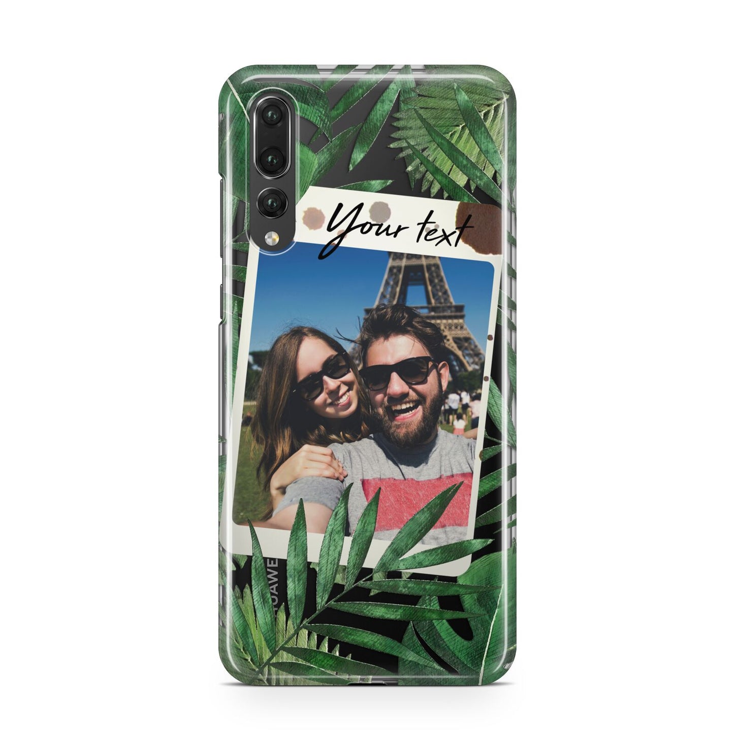 Personalised Tropical Photo Text Huawei P20 Pro Phone Case