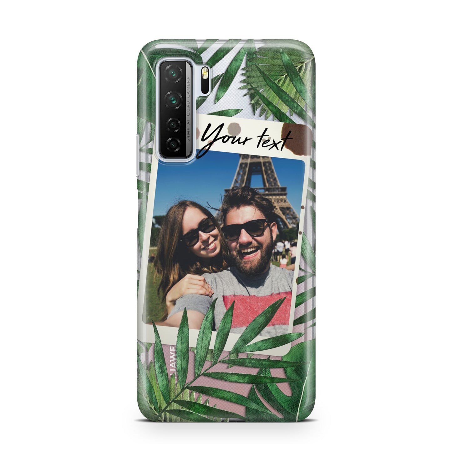 Personalised Tropical Photo Text Huawei P40 Lite 5G Phone Case