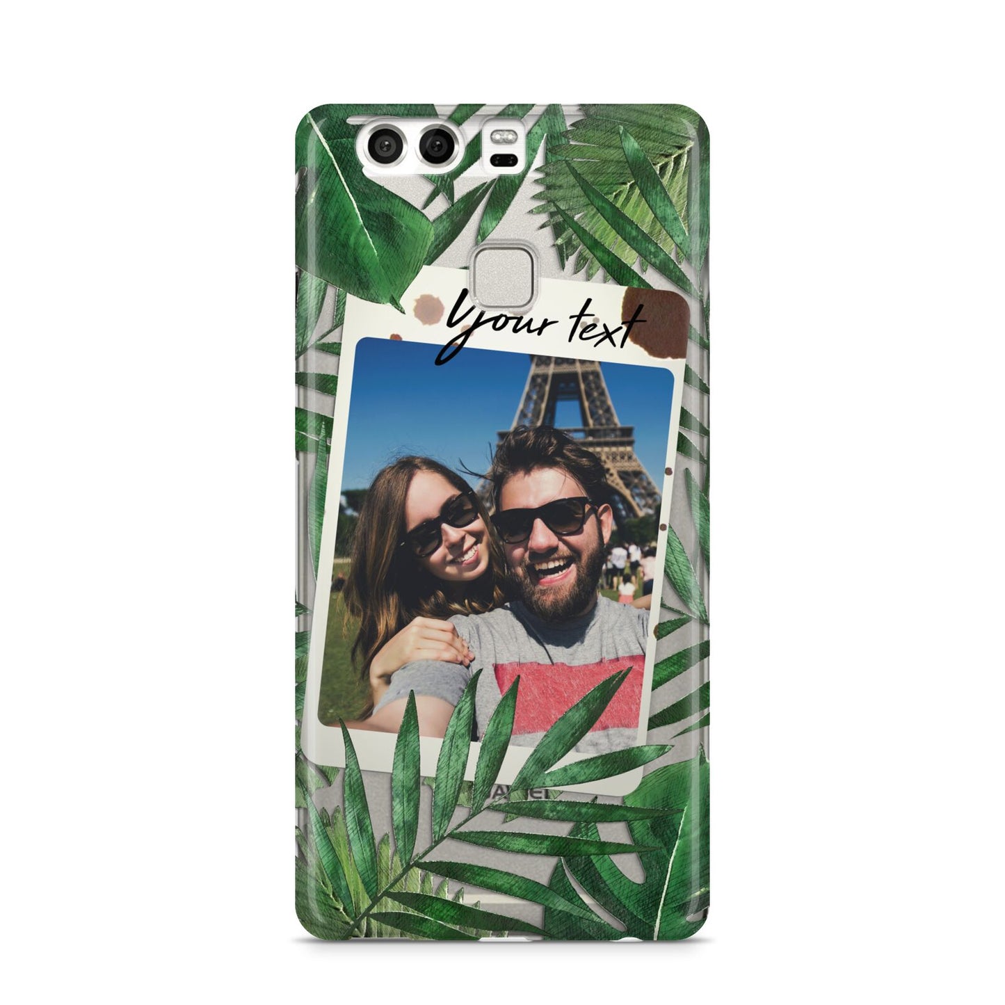 Personalised Tropical Photo Text Huawei P9 Case