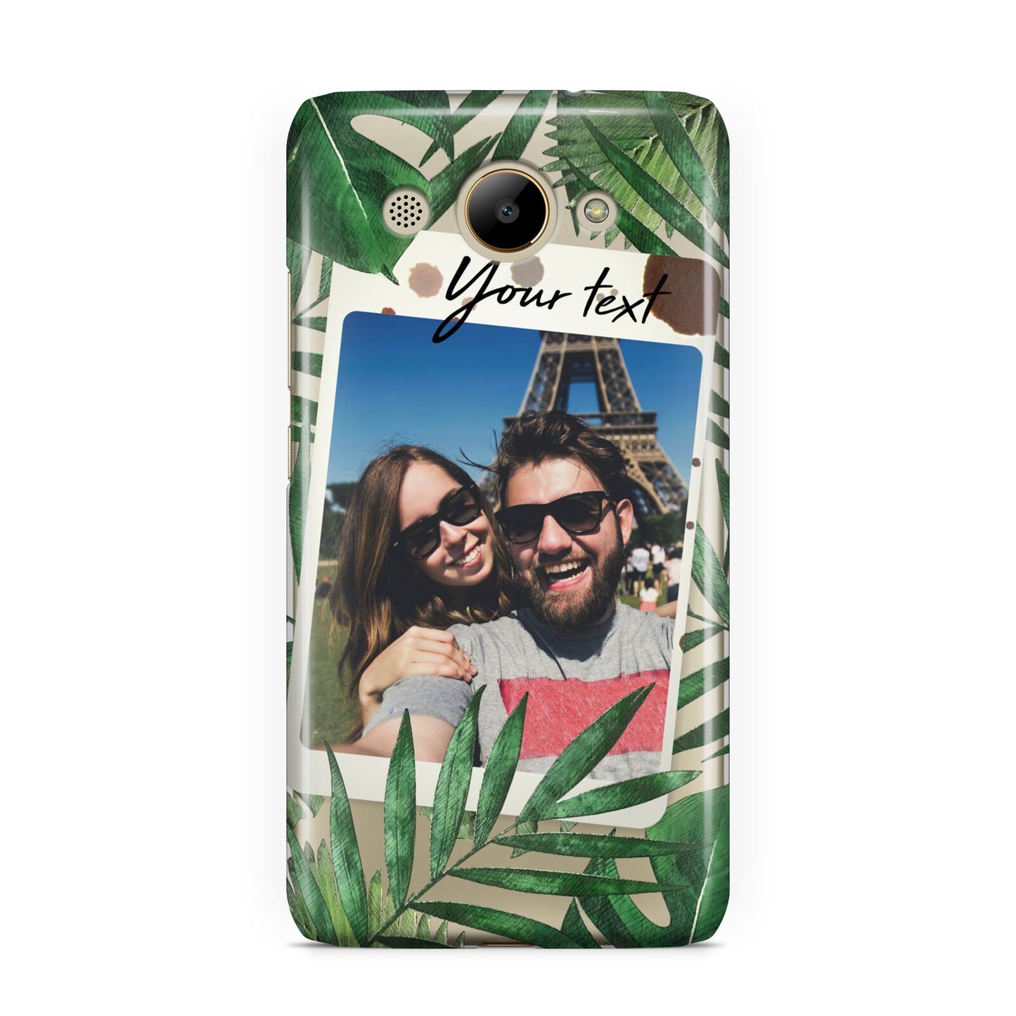 Personalised Tropical Photo Text Huawei Y3 2017