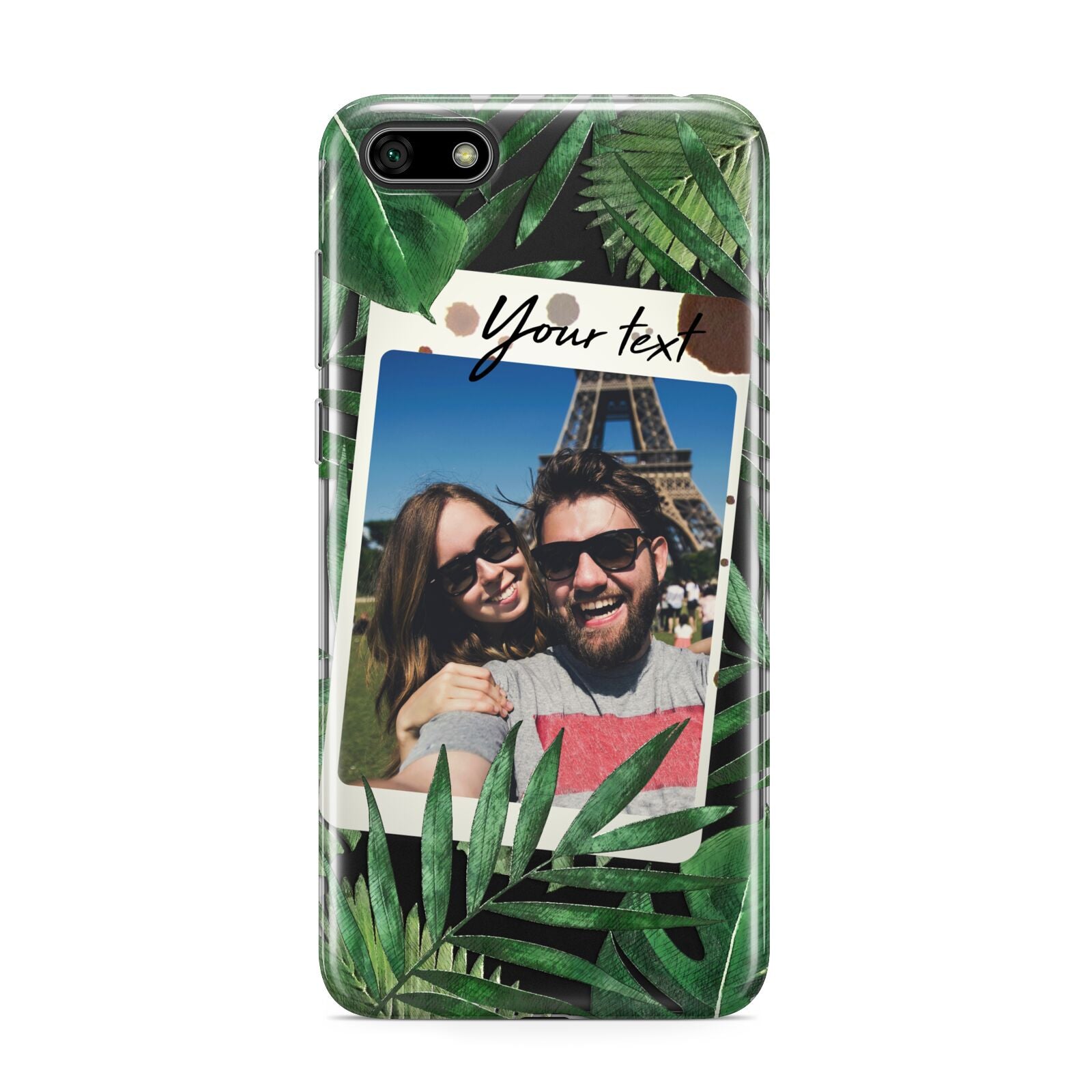 Personalised Tropical Photo Text Huawei Y5 Prime 2018 Phone Case