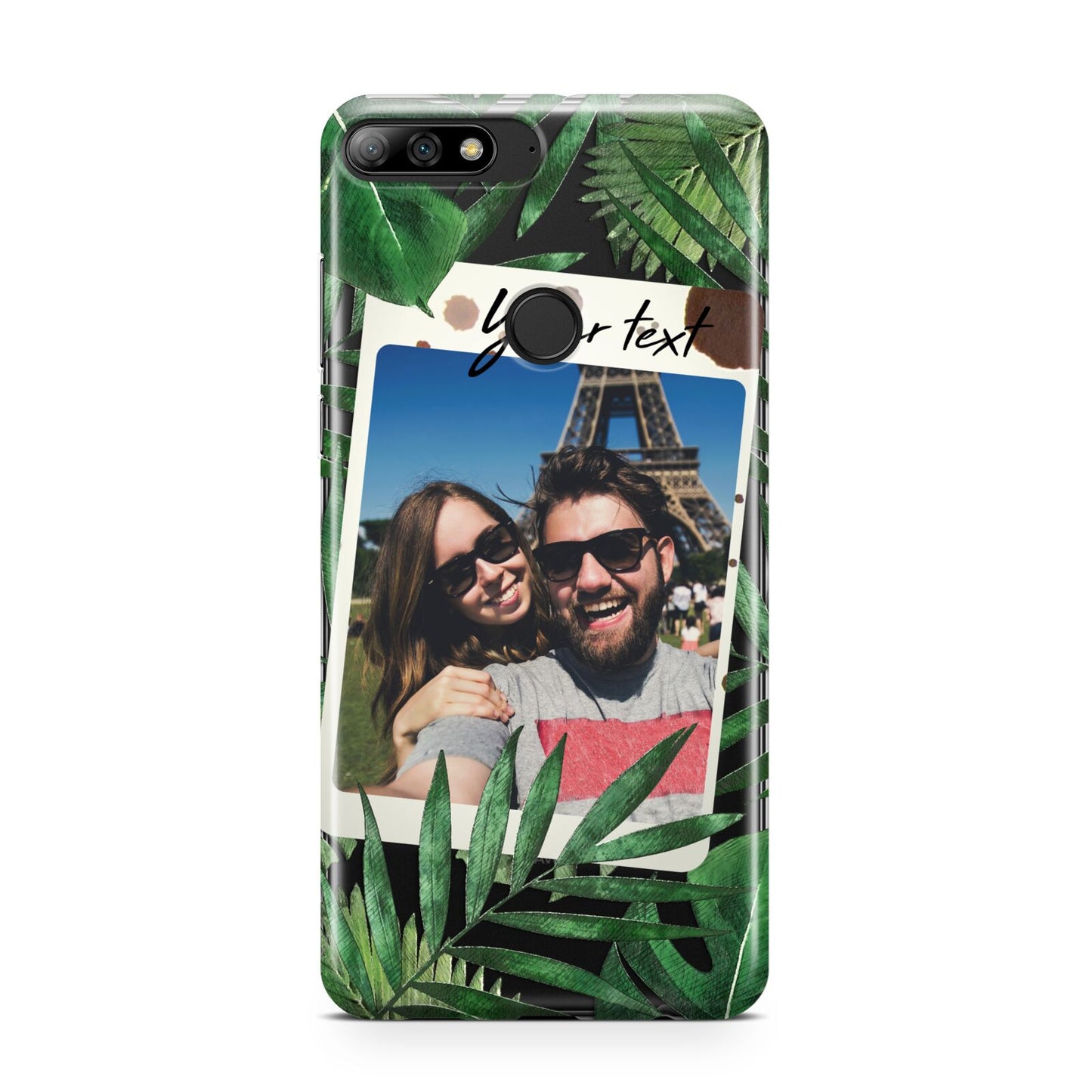 Personalised Tropical Photo Text Huawei Y7 2018