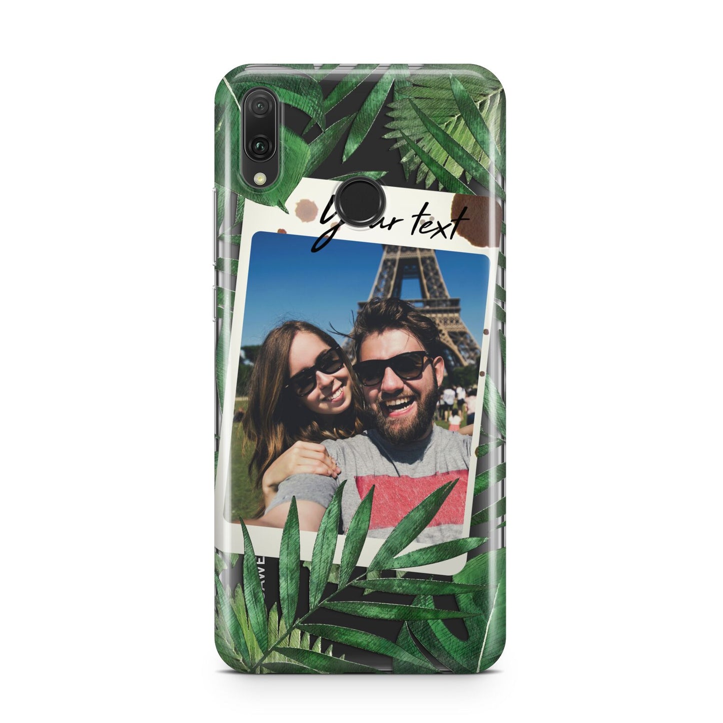 Personalised Tropical Photo Text Huawei Y9 2019