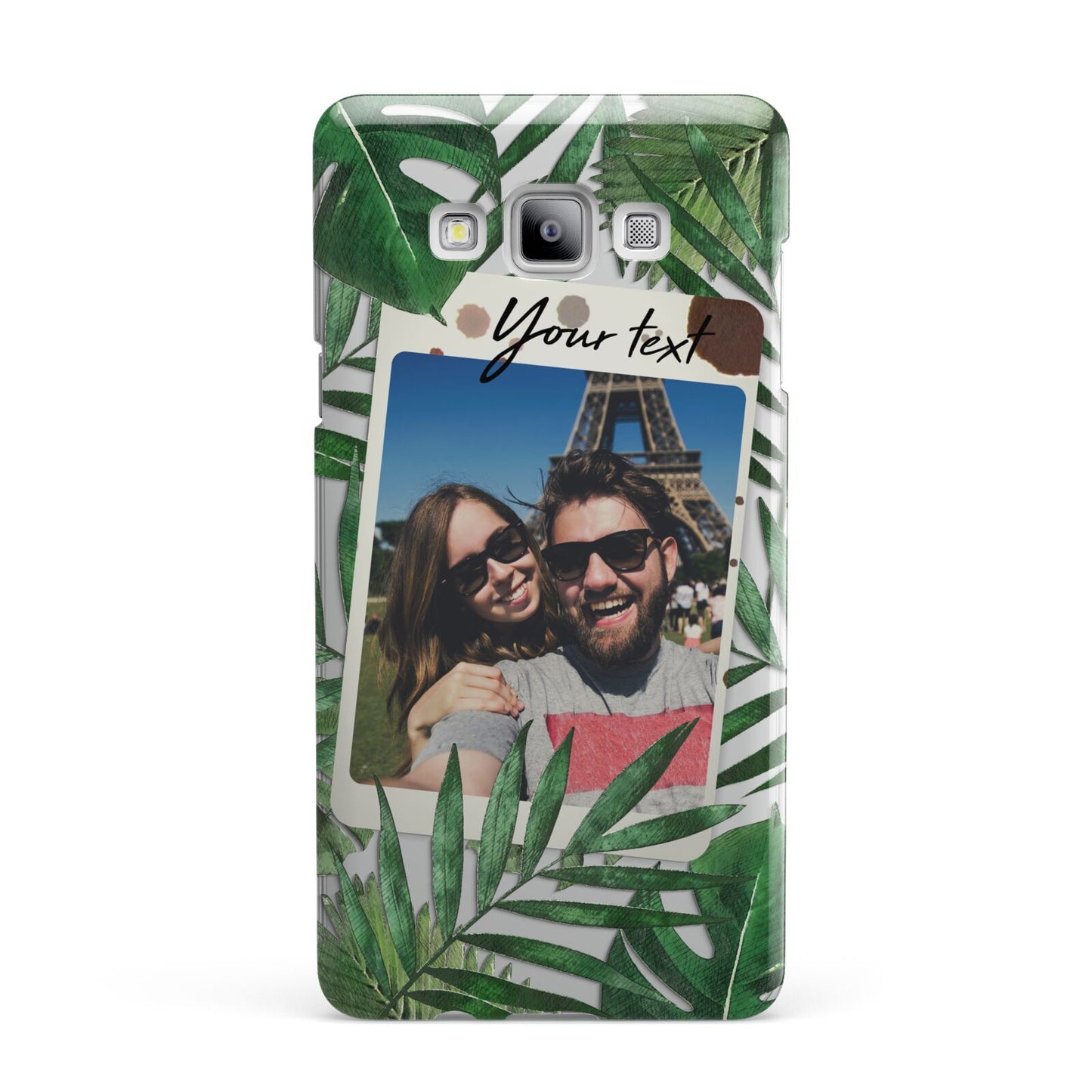 Personalised Tropical Photo Text Samsung Galaxy A7 2015 Case