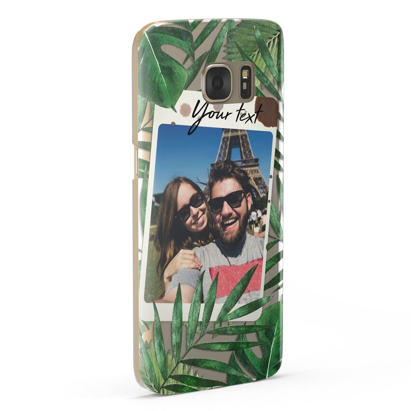 Personalised Tropical Photo Text Samsung Galaxy Case Fourty Five Degrees