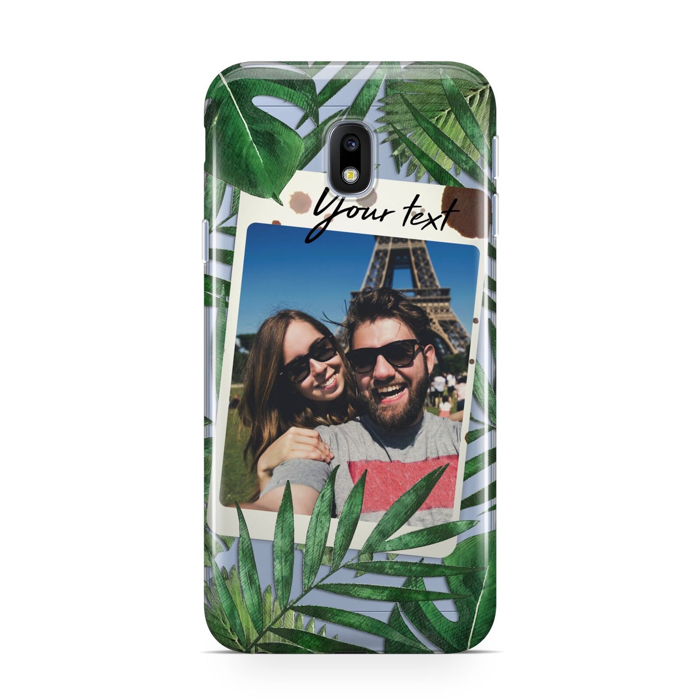 Personalised Tropical Photo Text Samsung Galaxy J3 2017 Case