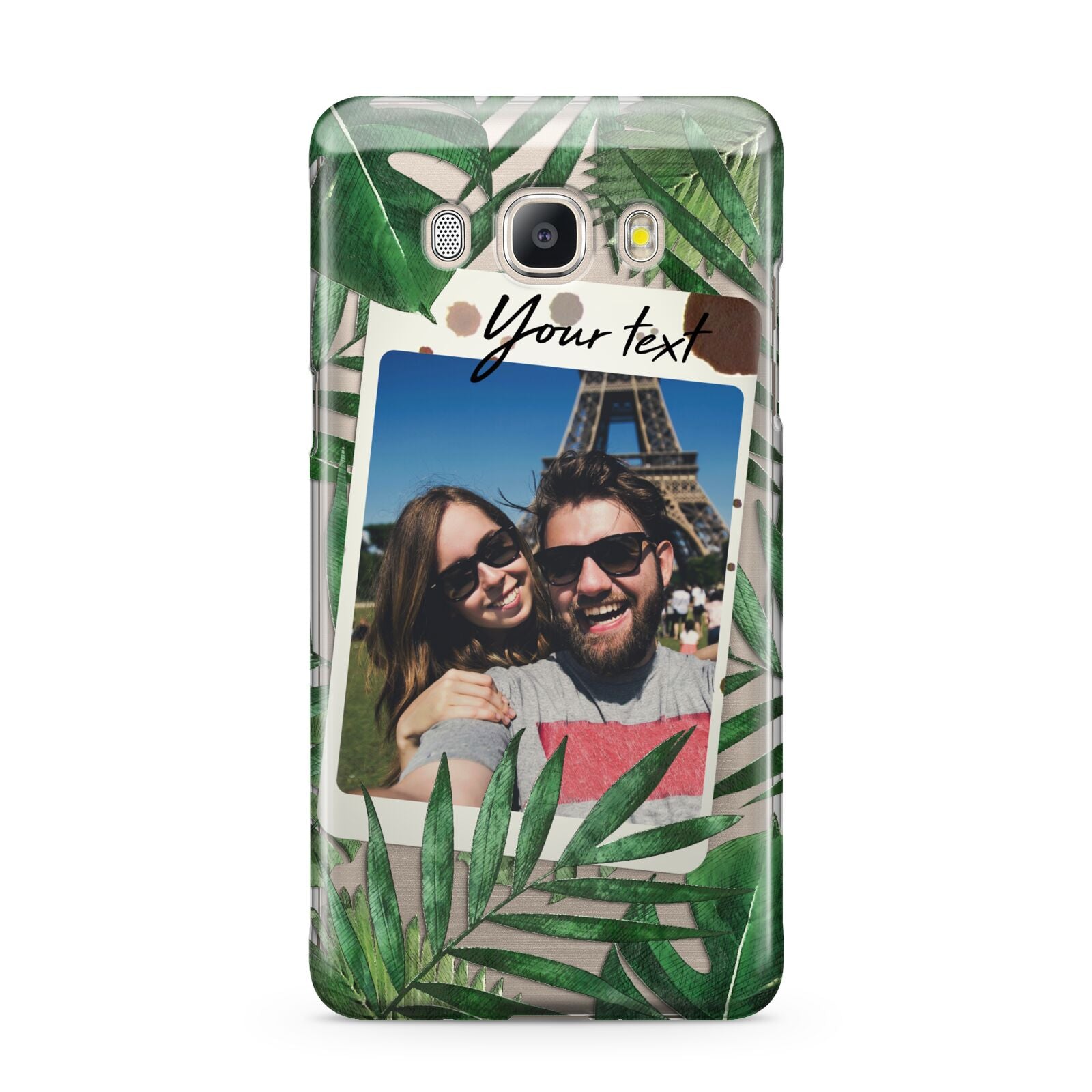 Personalised Tropical Photo Text Samsung Galaxy J5 2016 Case