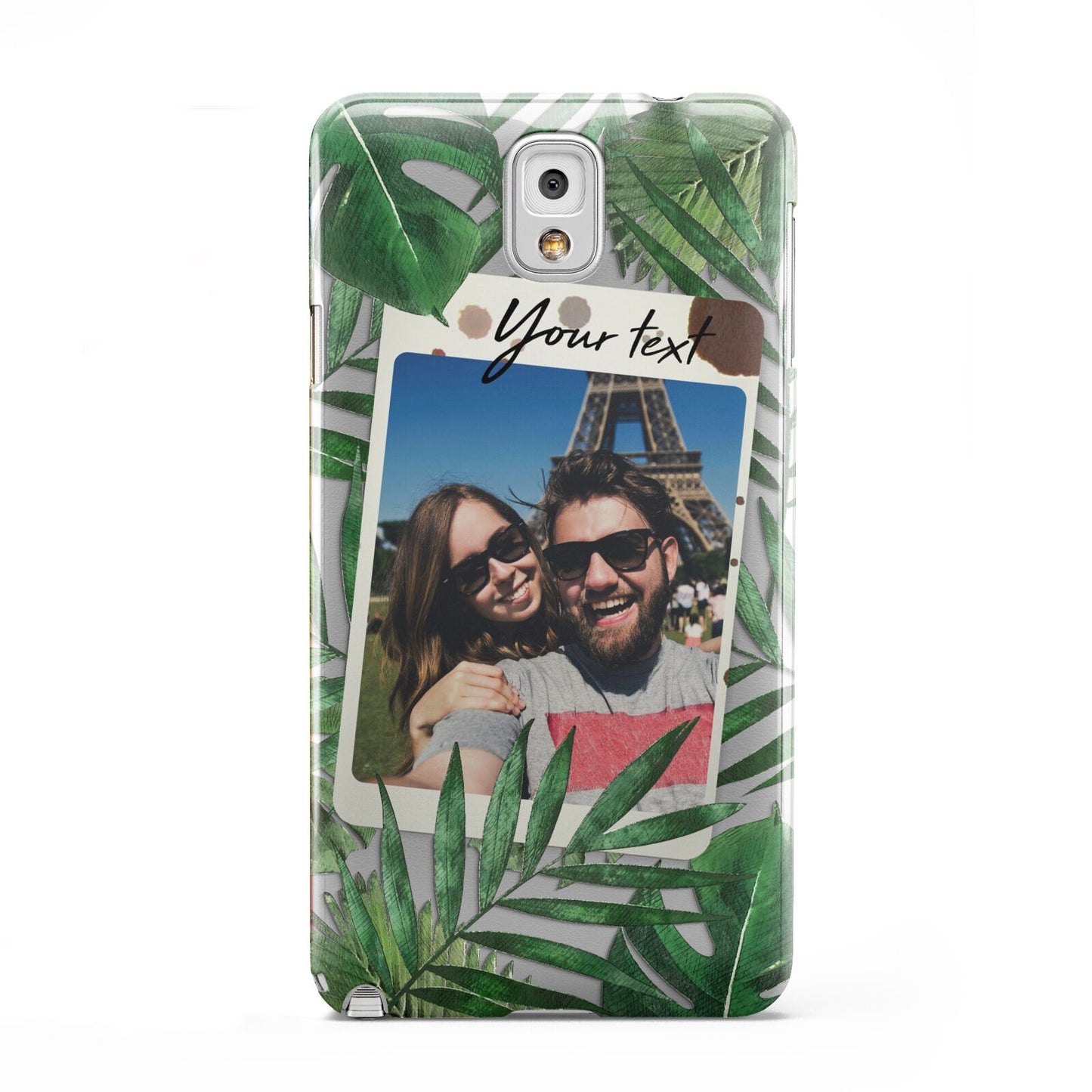 Personalised Tropical Photo Text Samsung Galaxy Note 3 Case