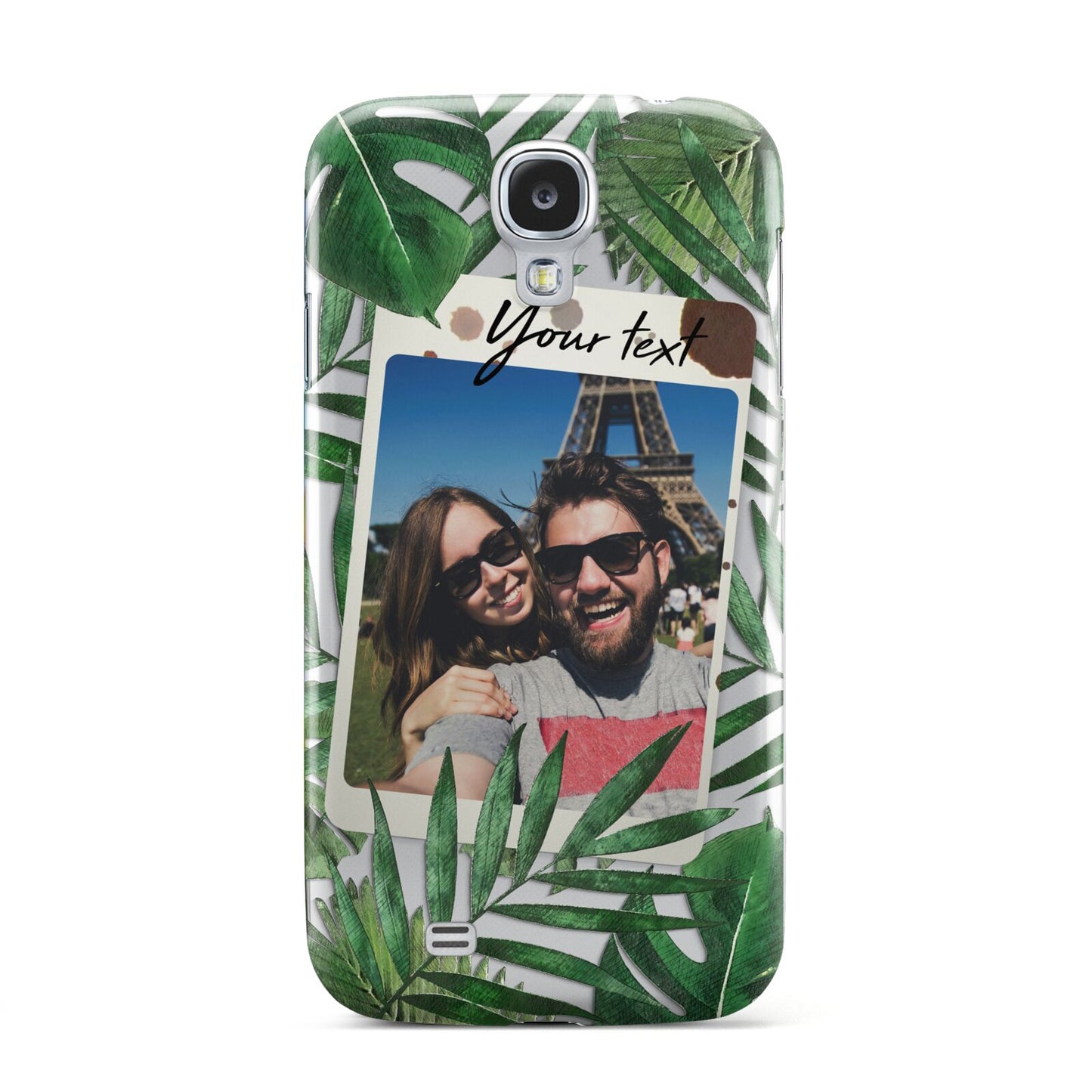 Personalised Tropical Photo Text Samsung Galaxy S4 Case