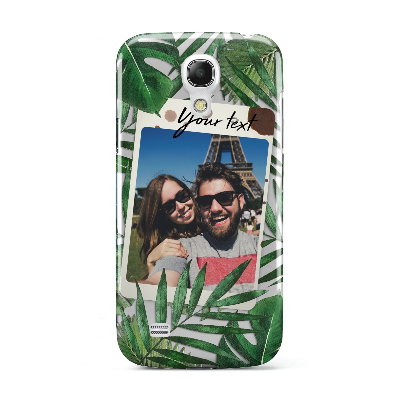 Personalised Tropical Photo Text Samsung Galaxy S4 Mini Case