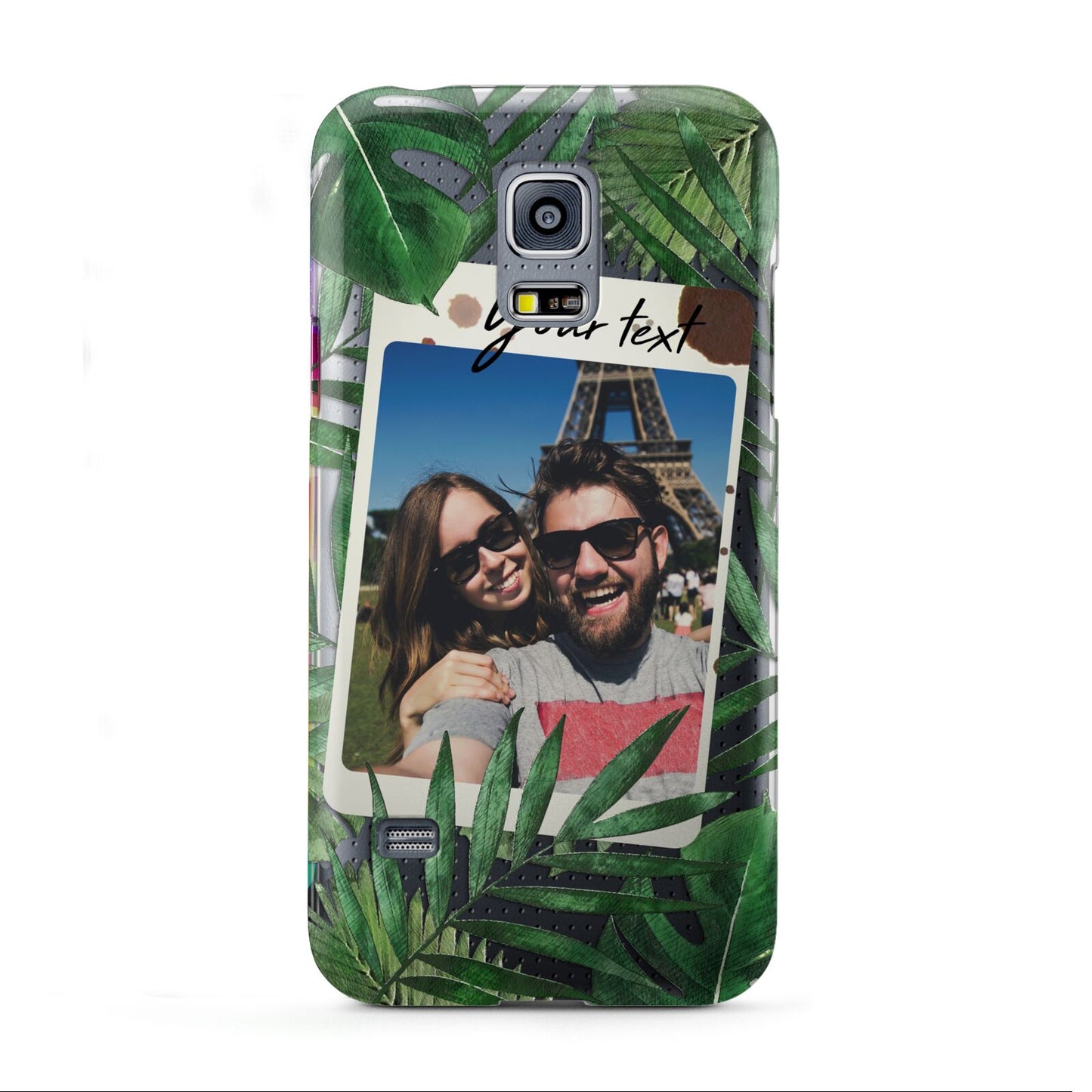 Personalised Tropical Photo Text Samsung Galaxy S5 Mini Case