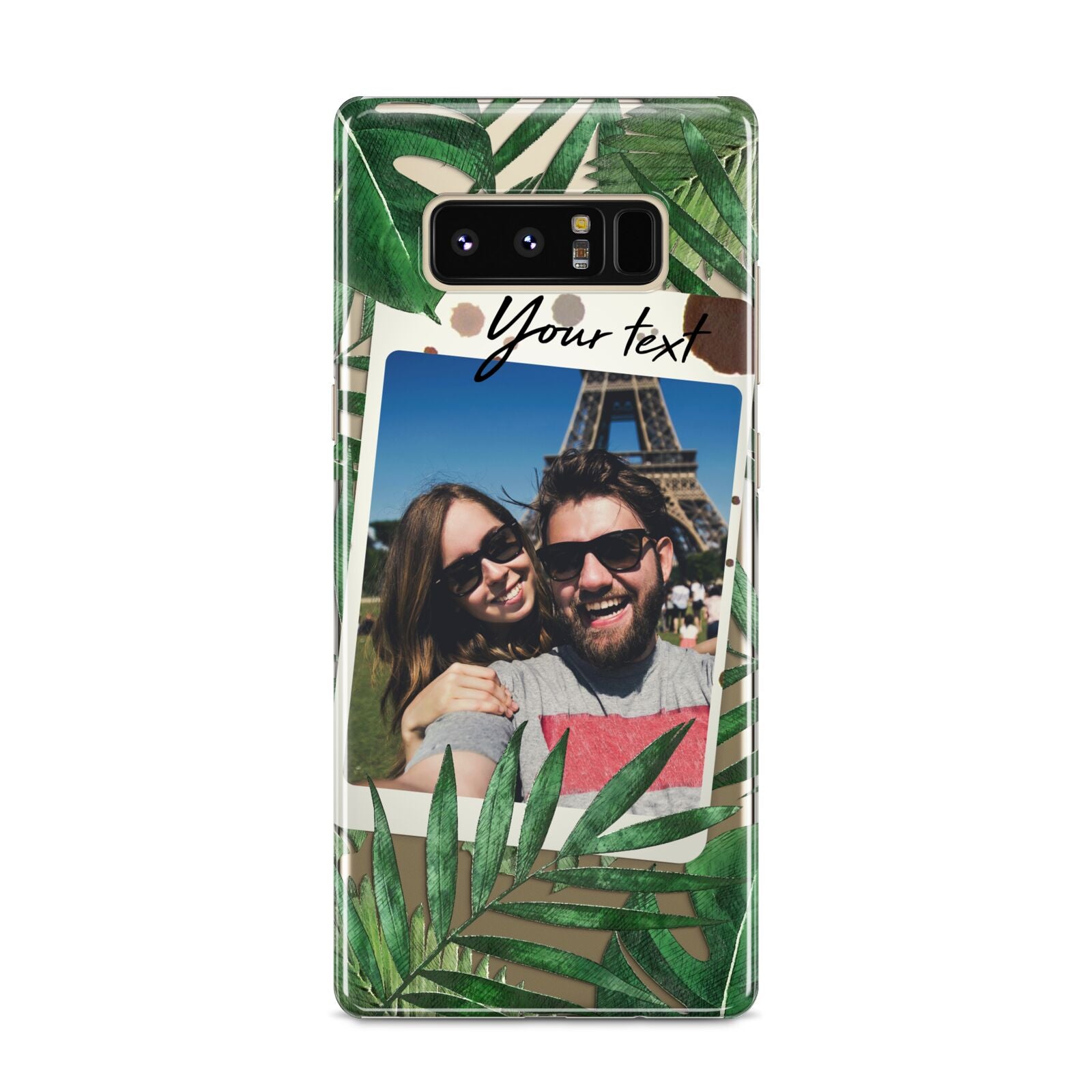 Personalised Tropical Photo Text Samsung Galaxy S8 Case