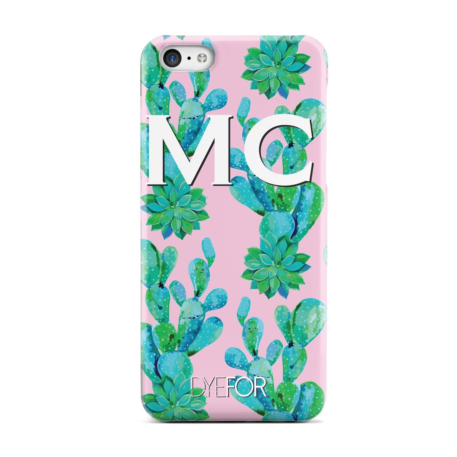 Personalised Tropical Pink Cactus Apple iPhone 5c Case