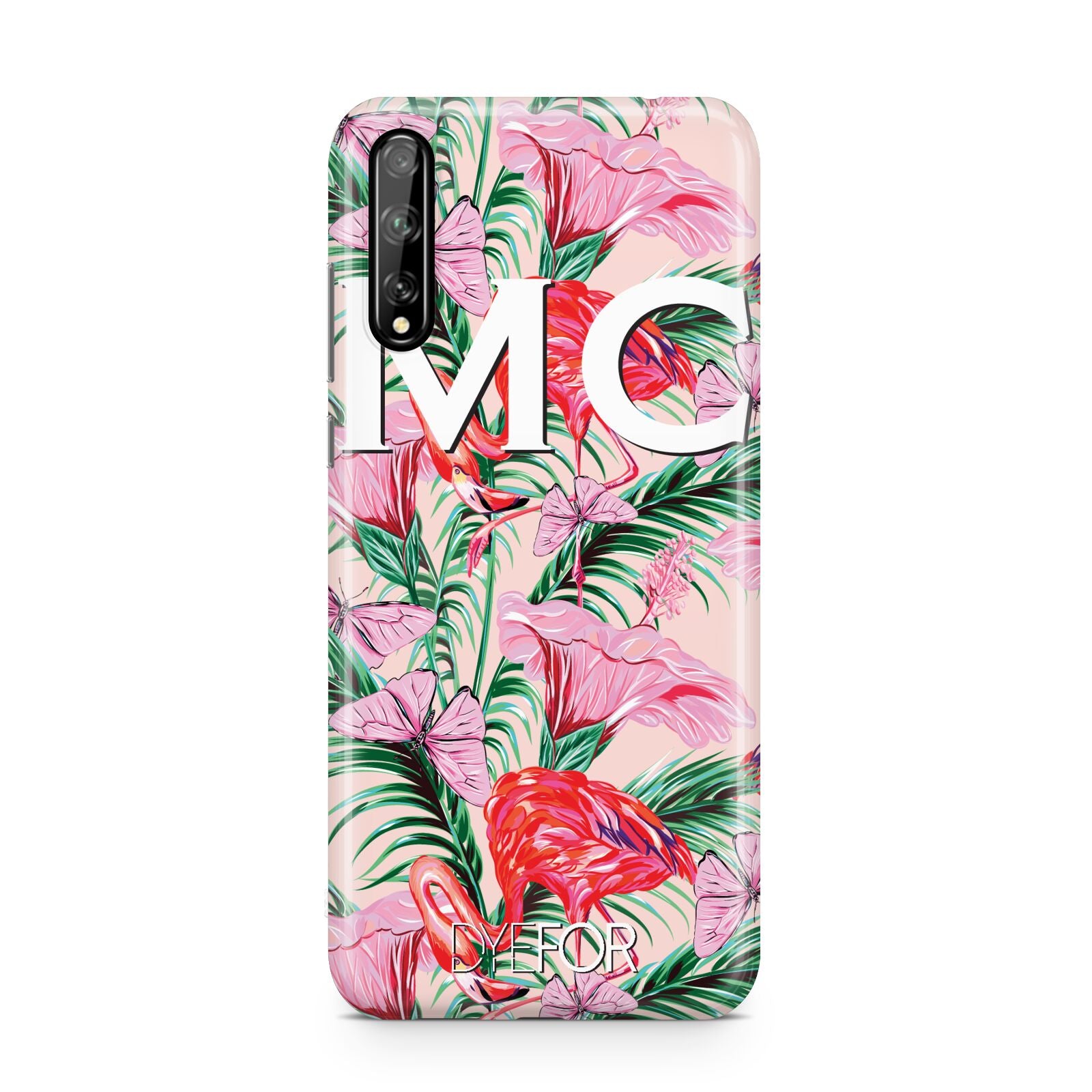 Personalised Tropical Pink Flamingo Huawei Enjoy 10s Phone Case