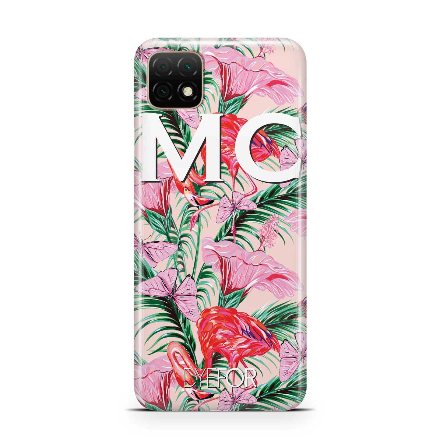 Personalised Tropical Pink Flamingo Huawei Enjoy 20 Phone Case