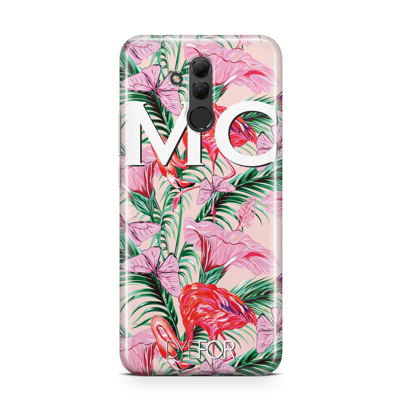 Personalised Tropical Pink Flamingo Huawei Mate 20 Lite