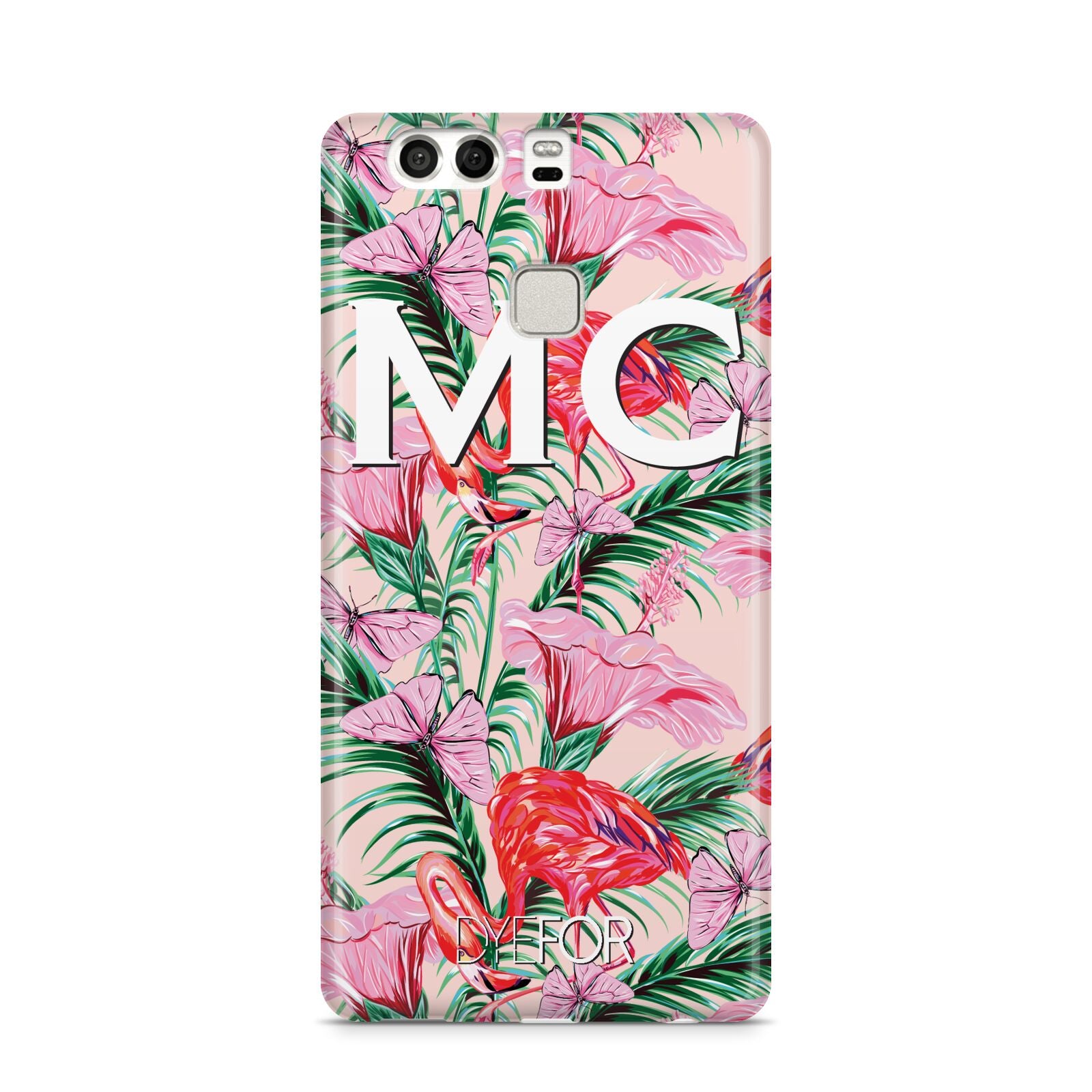 Personalised Tropical Pink Flamingo Huawei P9 Case