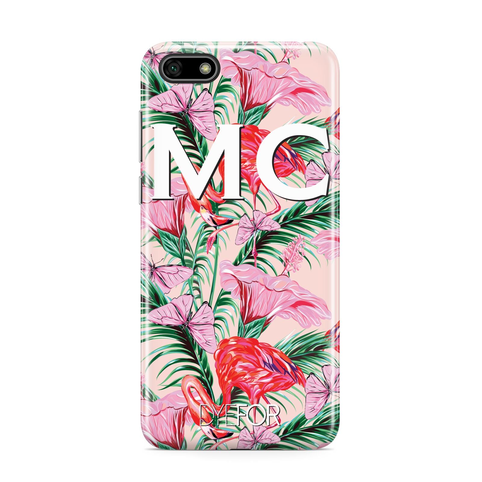 Personalised Tropical Pink Flamingo Huawei Y5 Prime 2018 Phone Case