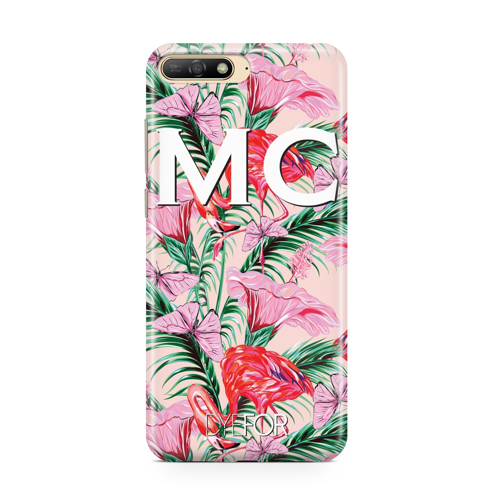 Personalised Tropical Pink Flamingo Huawei Y6 2018