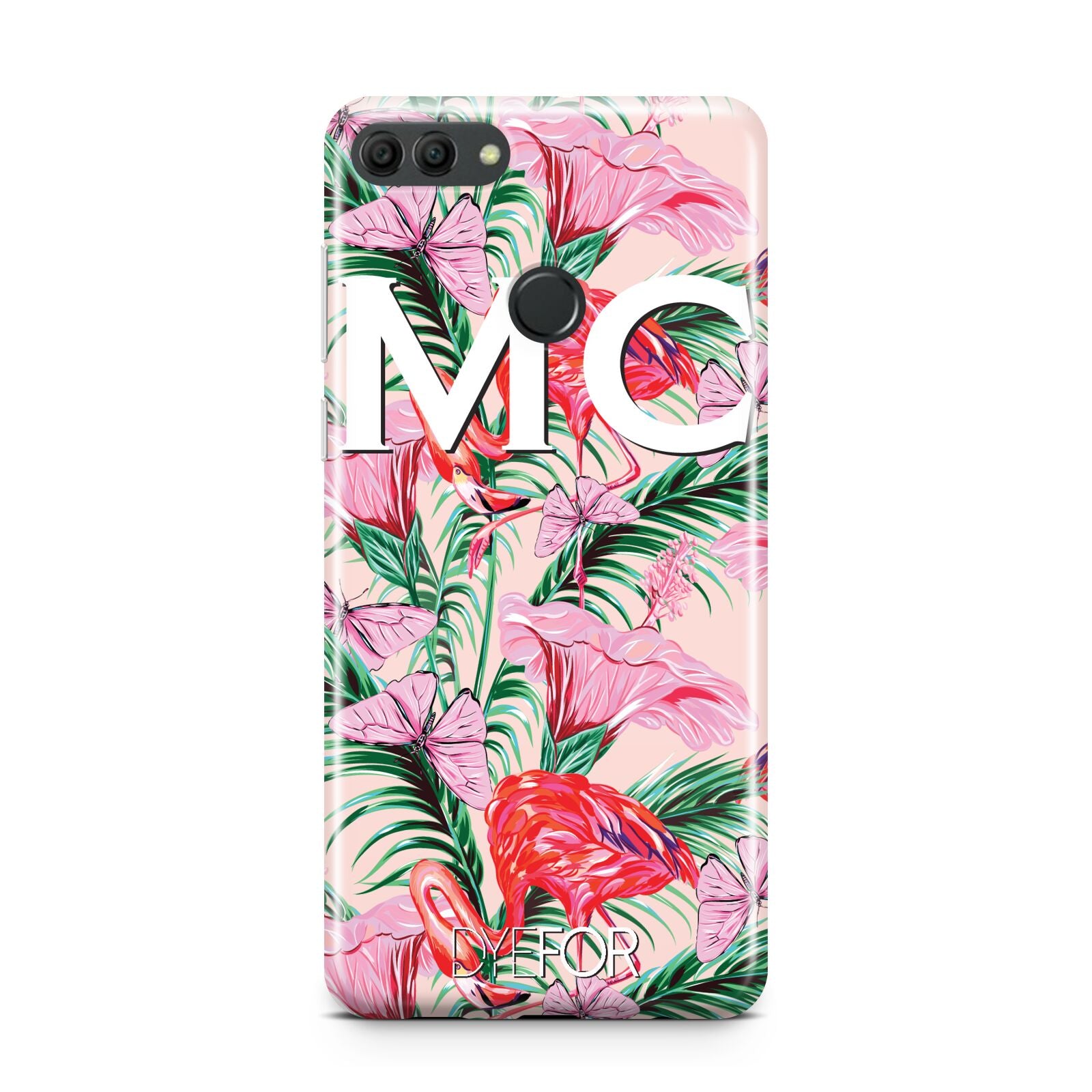 Personalised Tropical Pink Flamingo Huawei Y9 2018