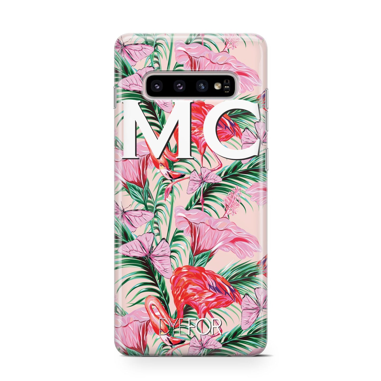 Personalised Tropical Pink Flamingo Protective Samsung Galaxy Case