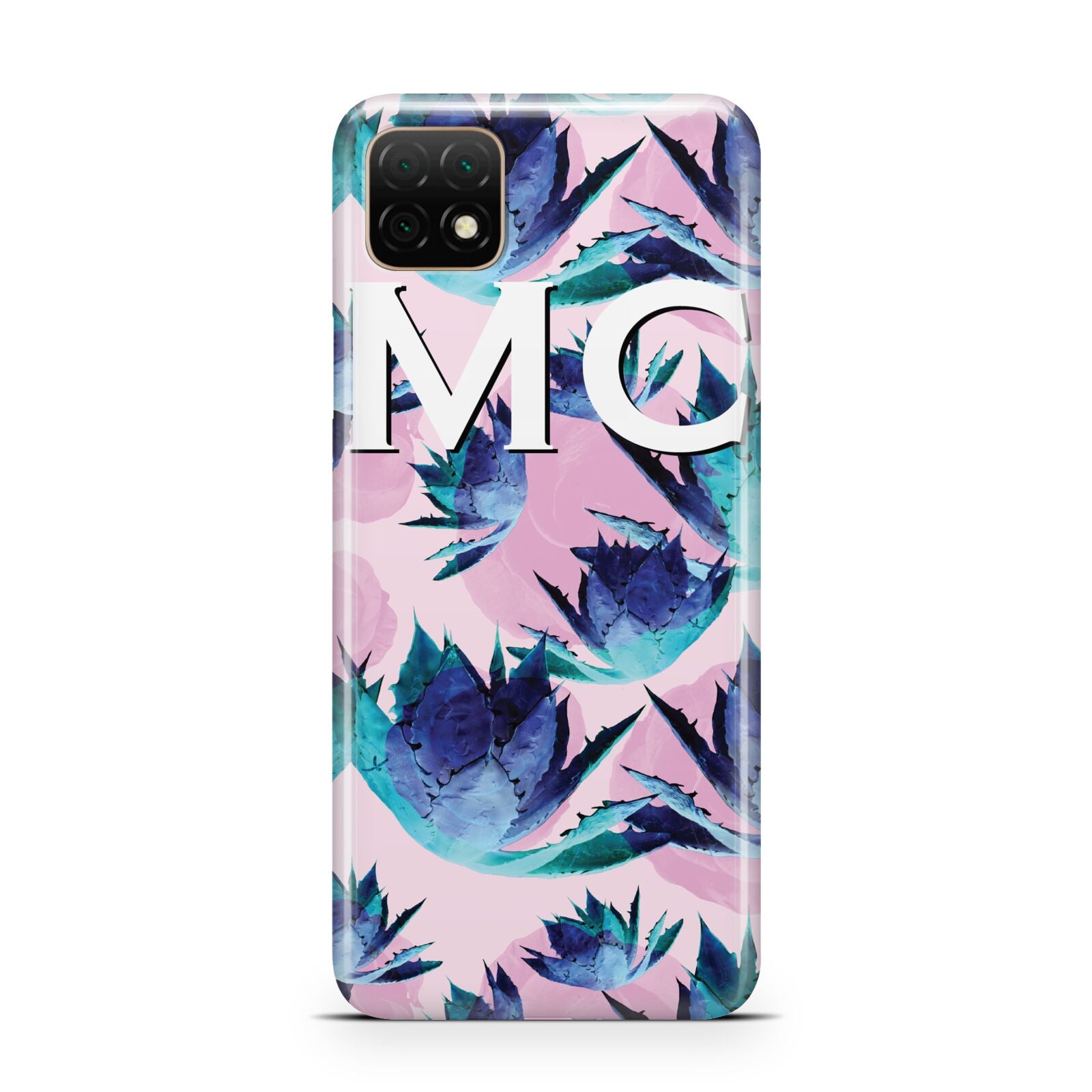 Personalised Tropical Pink Green Abstract Huawei Enjoy 20 Phone Case