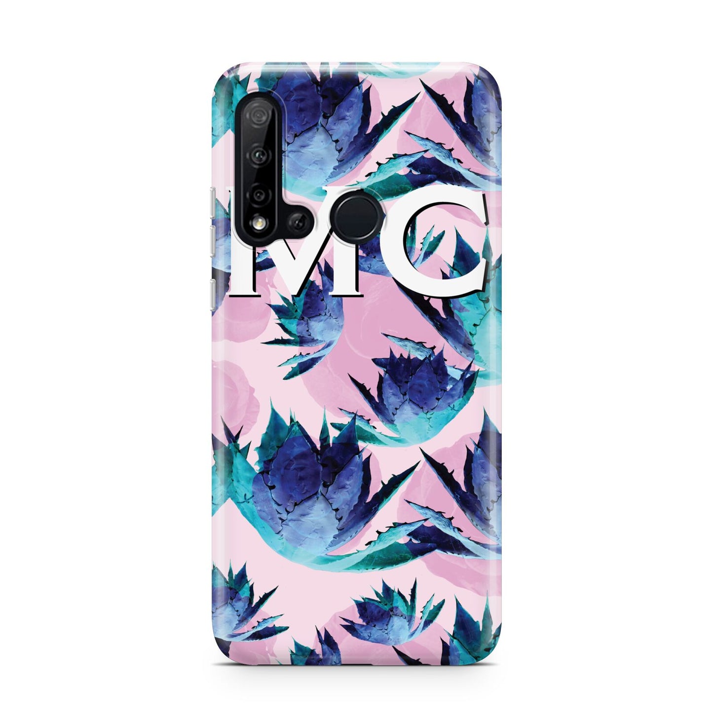 Personalised Tropical Pink Green Abstract Huawei P20 Lite 5G Phone Case