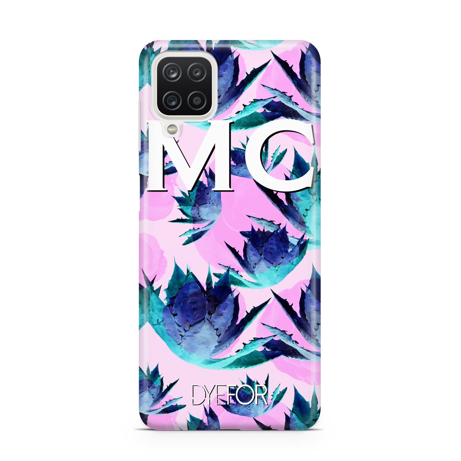 Personalised Tropical Pink Green Abstract Samsung M12 Case