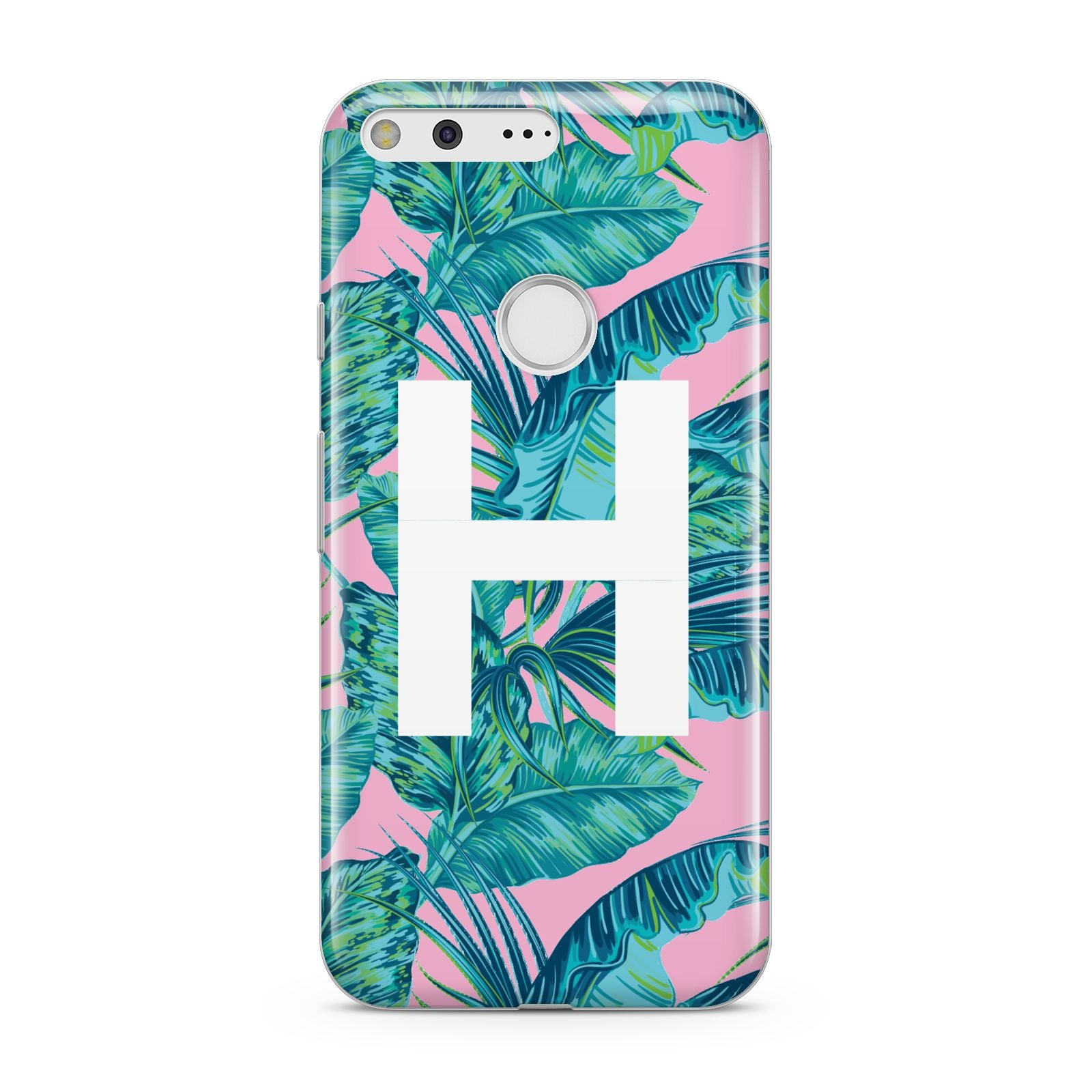 Personalised Tropical Pink and Green Google Pixel Case