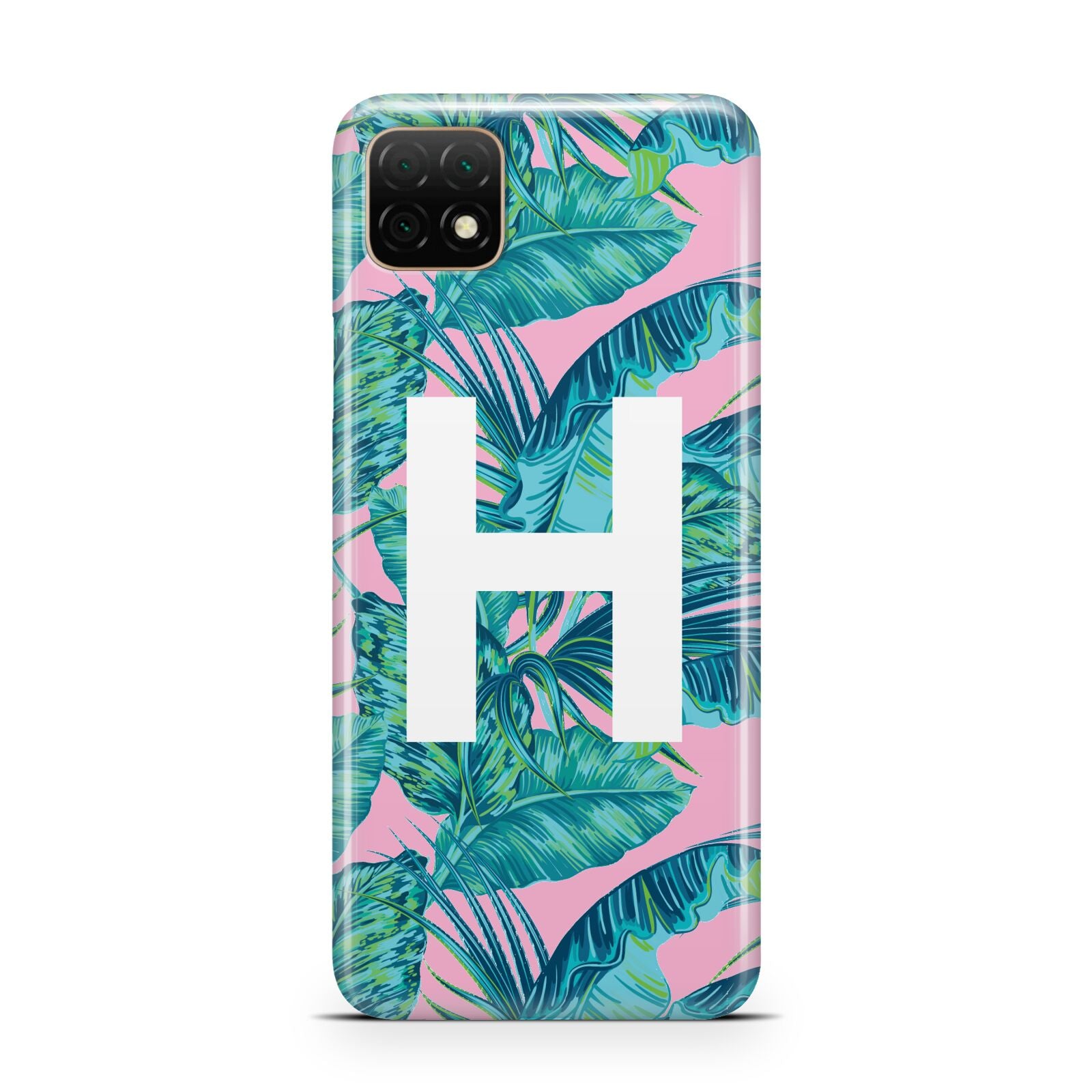 Personalised Tropical Pink and Green Huawei Enjoy 20 Phone Case