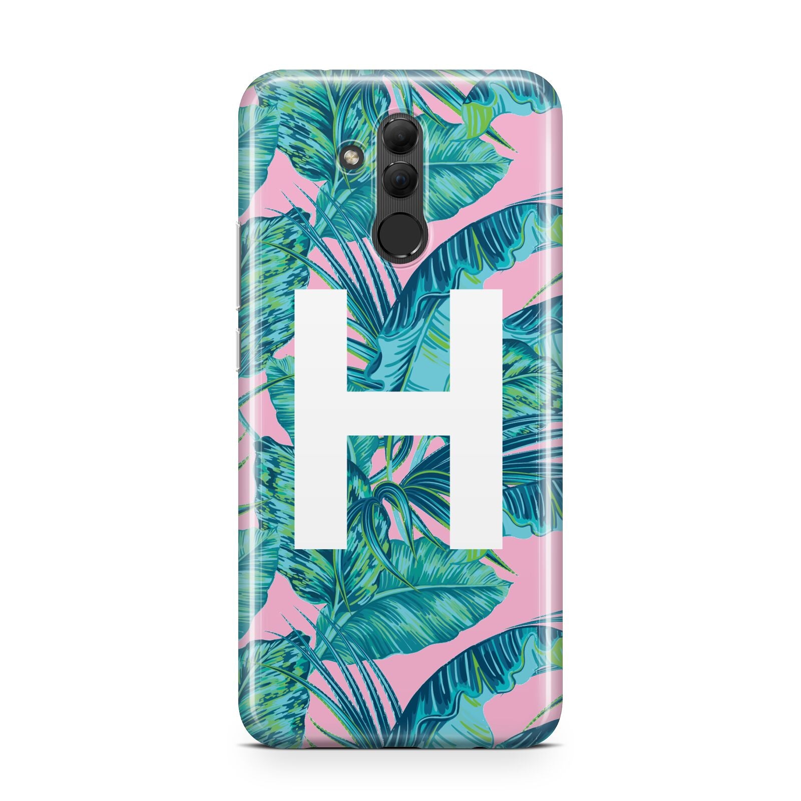 Personalised Tropical Pink and Green Huawei Mate 20 Lite