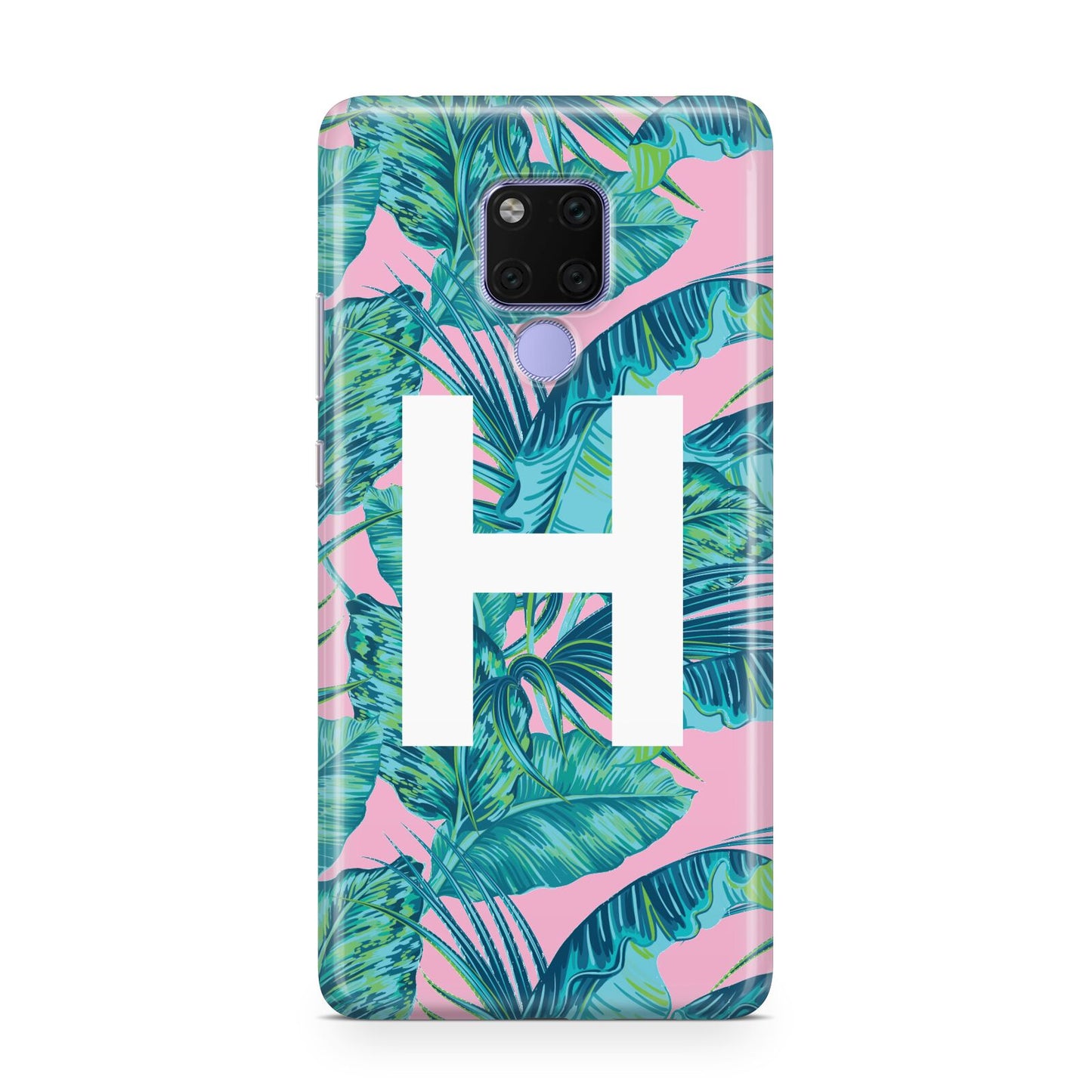 Personalised Tropical Pink and Green Huawei Mate 20X Phone Case