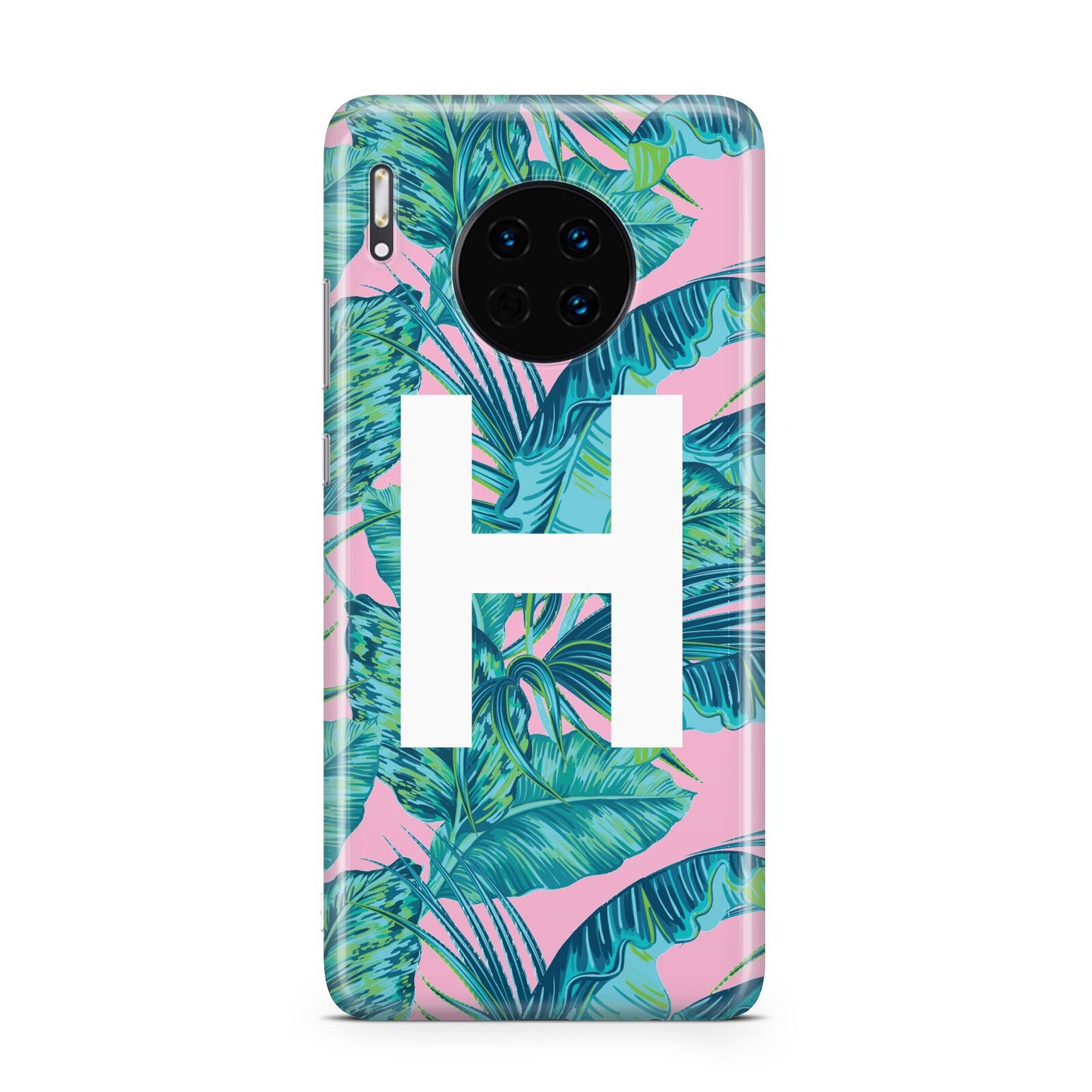 Personalised Tropical Pink and Green Huawei Mate 30