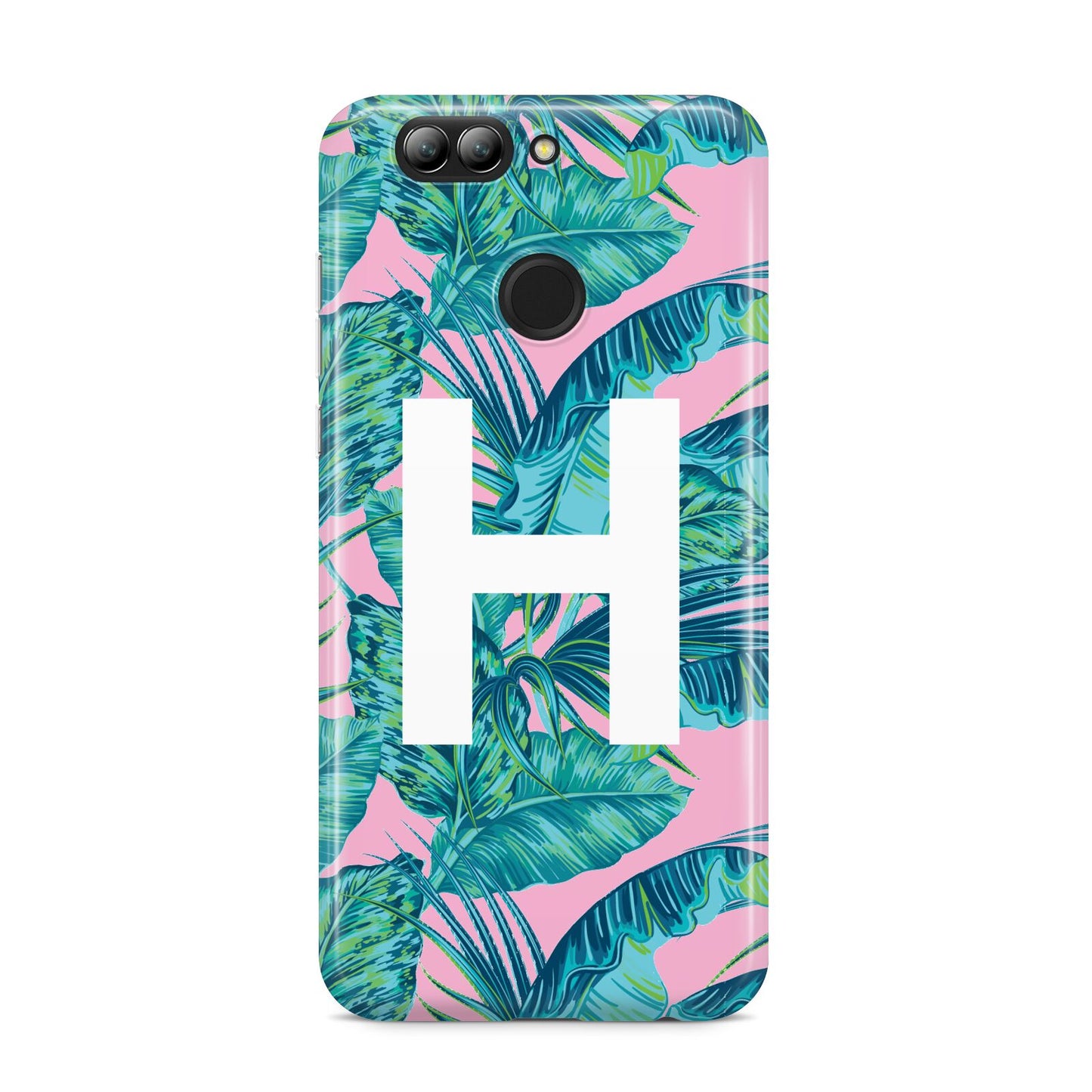 Personalised Tropical Pink and Green Huawei Nova 2s Phone Case