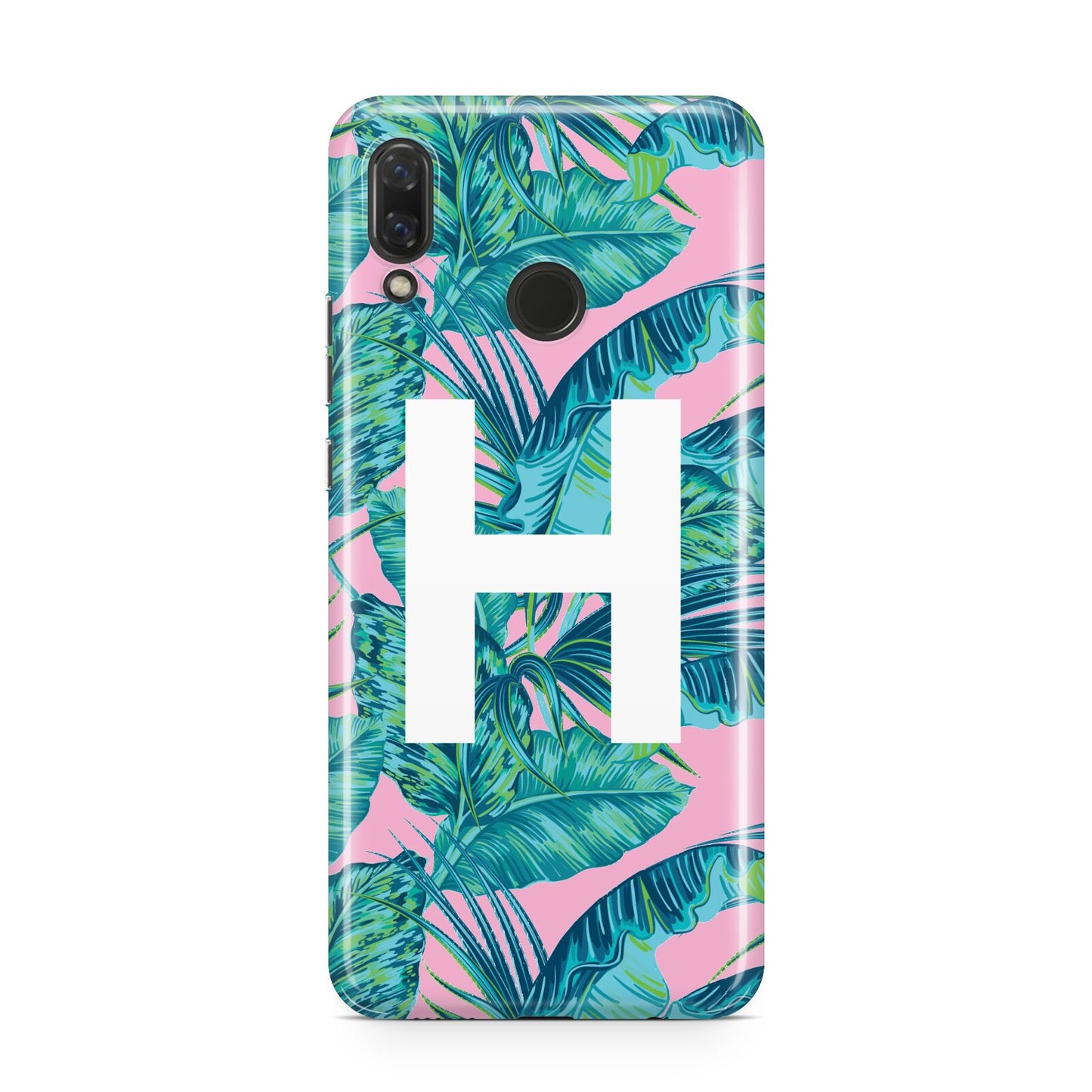 Personalised Tropical Pink and Green Huawei Nova 3 Phone Case