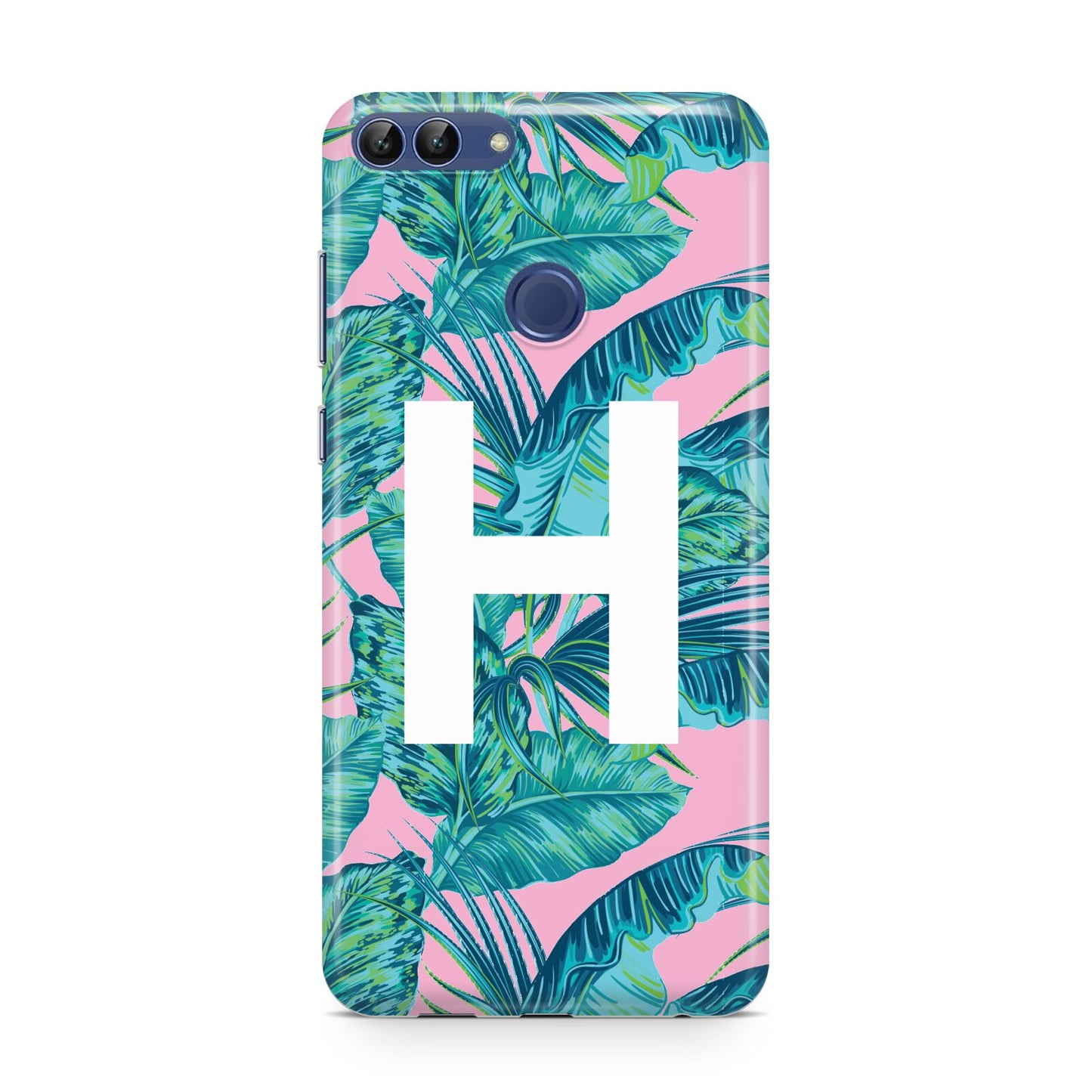 Personalised Tropical Pink and Green Huawei P Smart Case